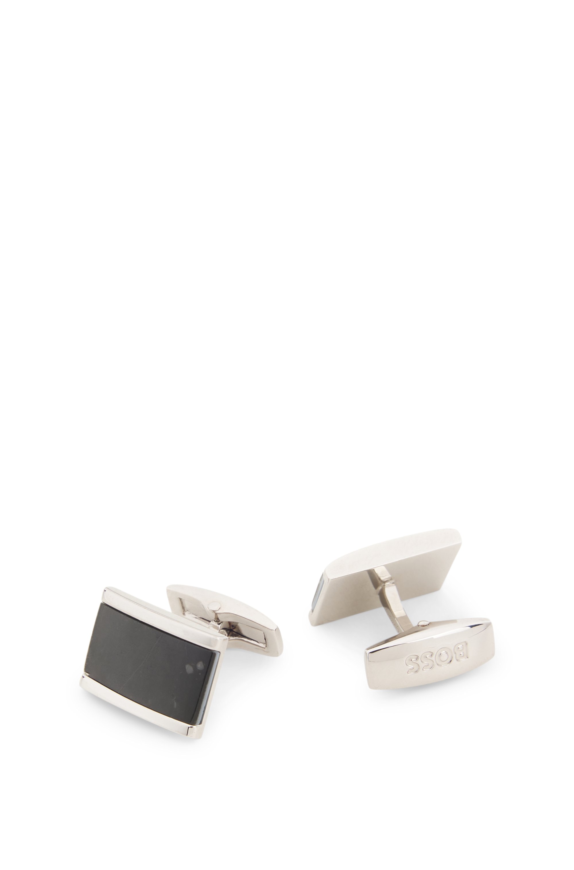 Cufflinks with marble insert