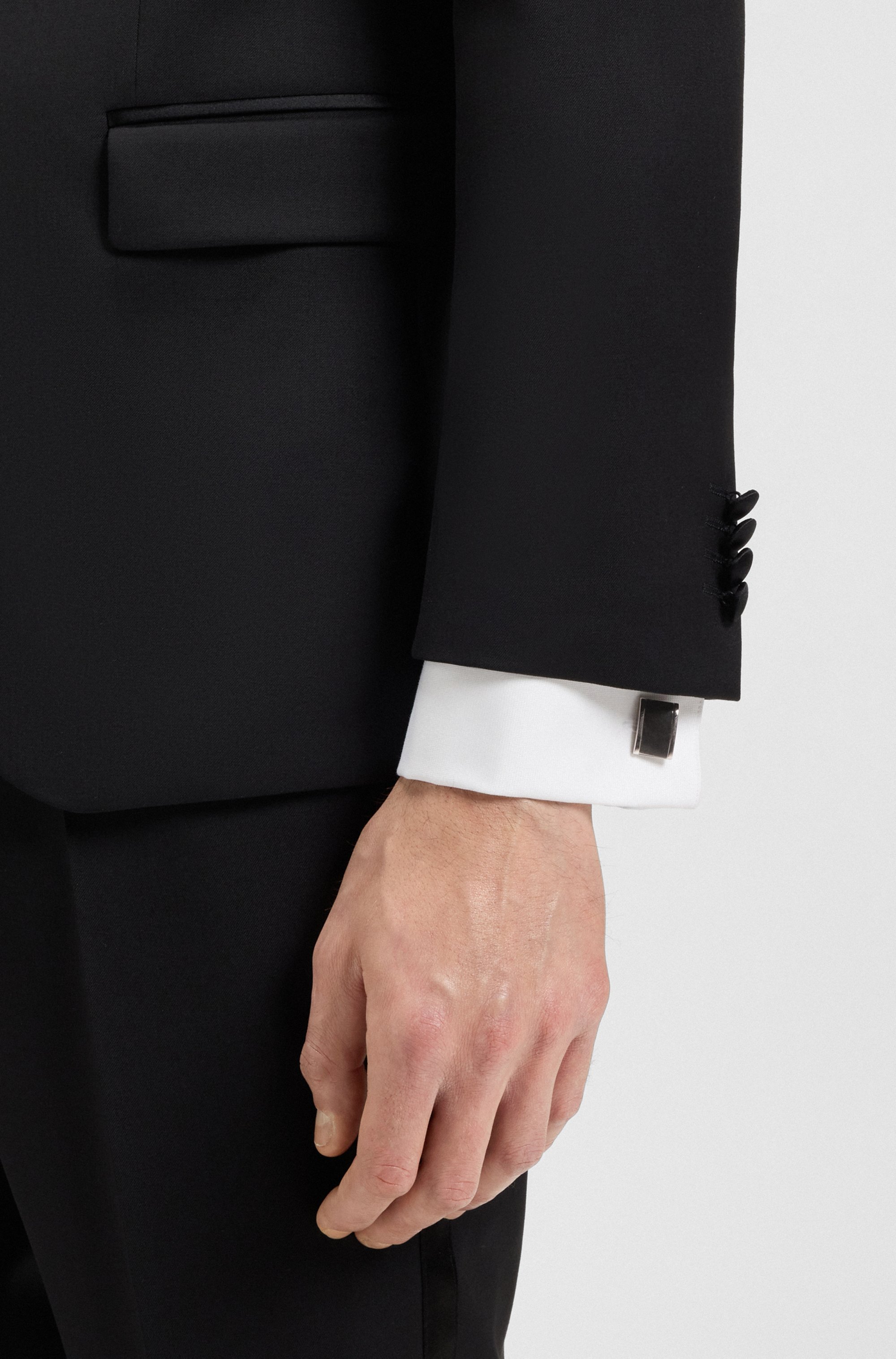 Cufflinks with marble insert