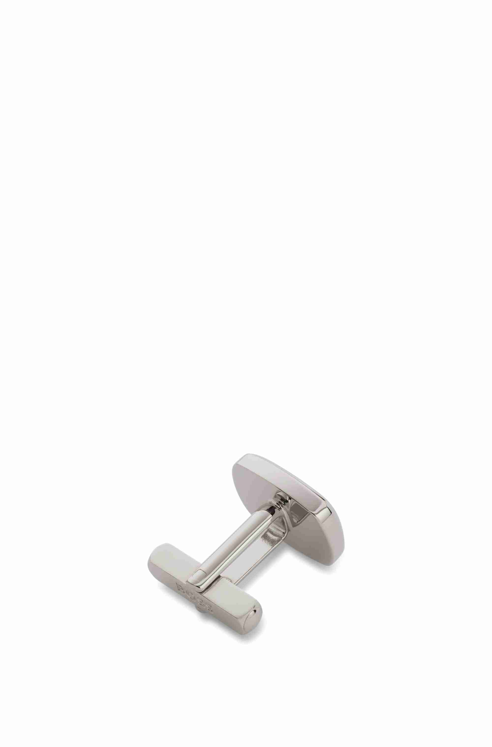 Enamel-insert cufflinks with Double B monogram