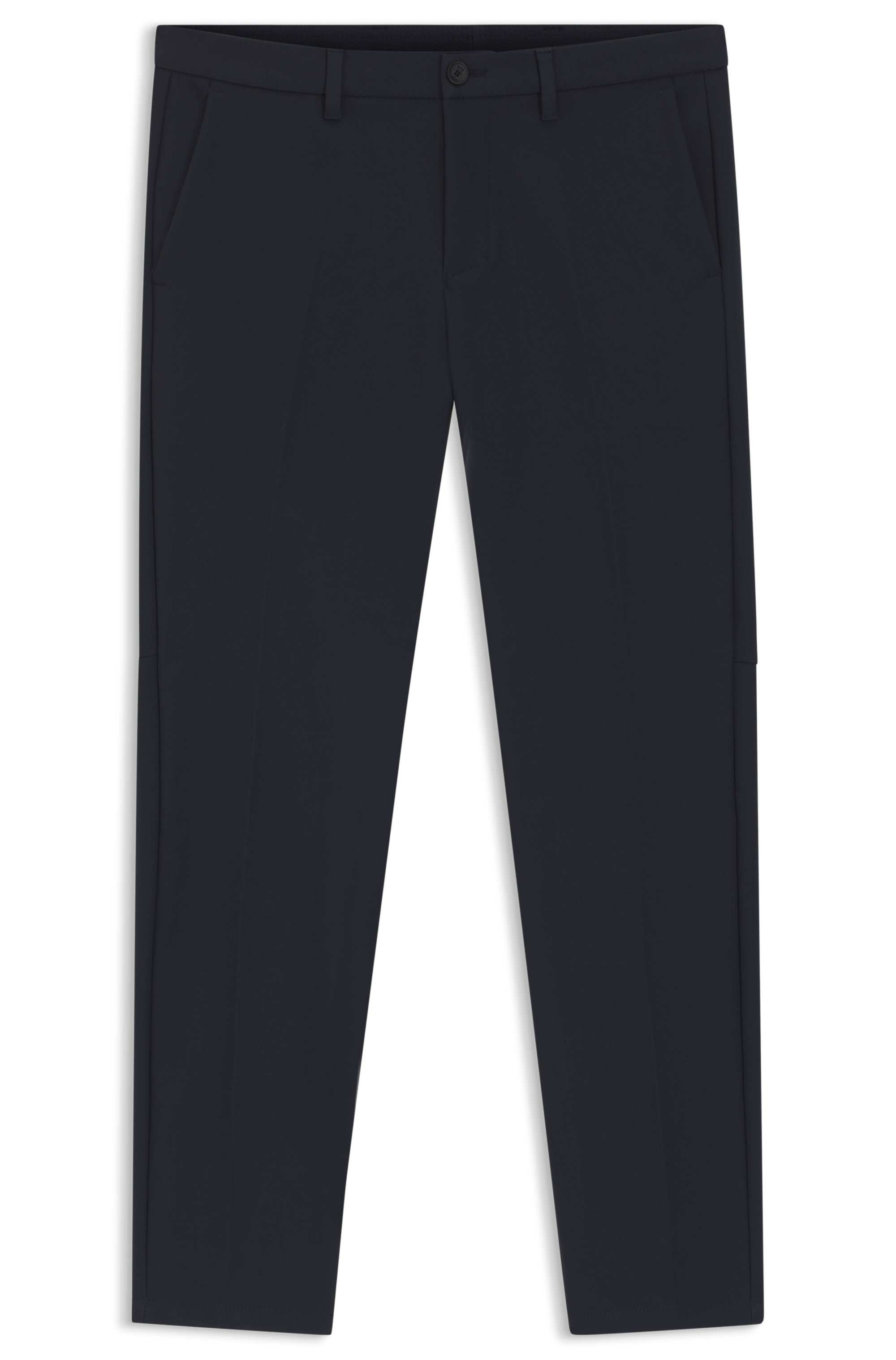 Slim-fit trousers in water-repellent easy-iron fabric