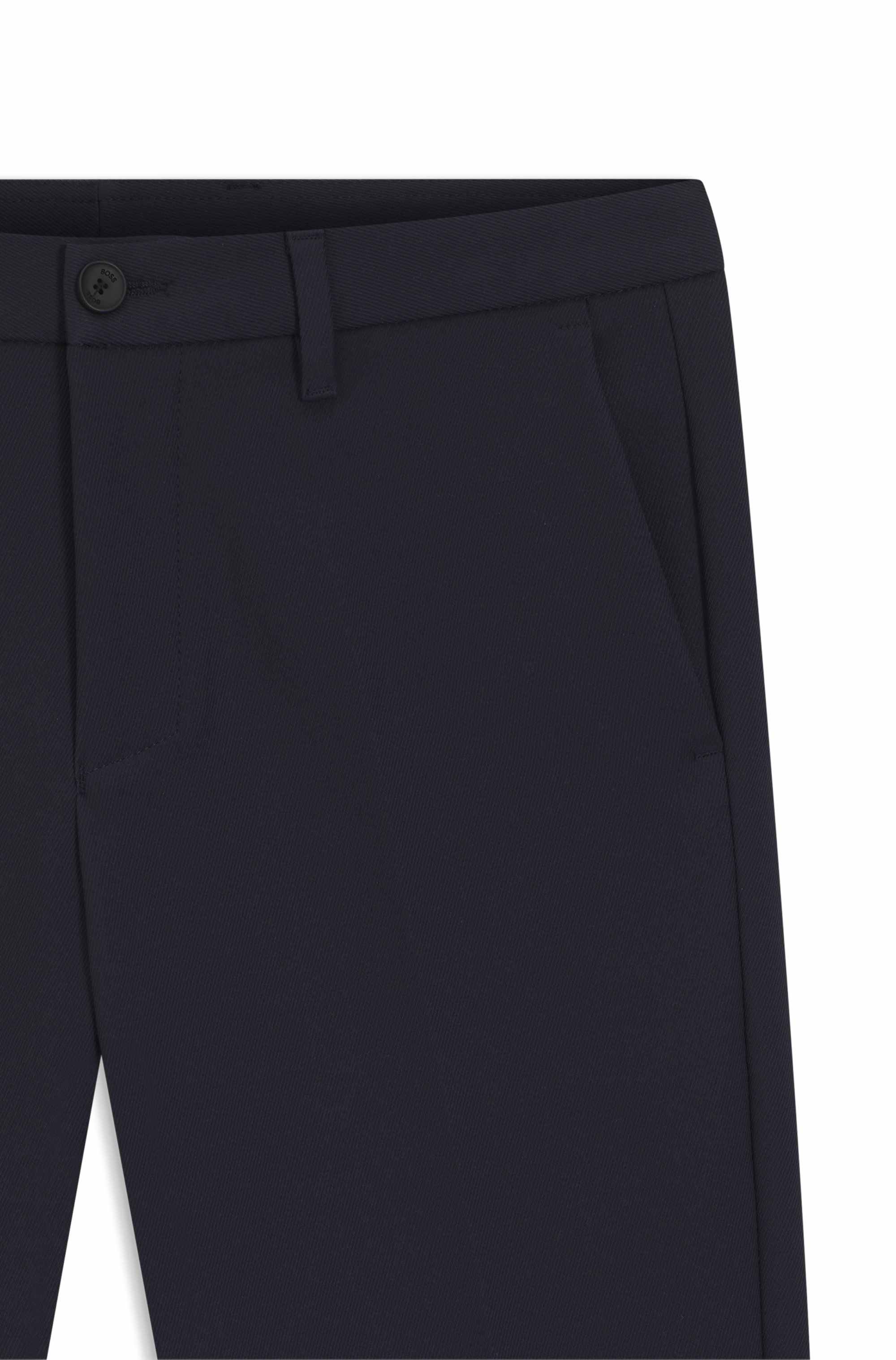 Slim-fit trousers in water-repellent easy-iron fabric