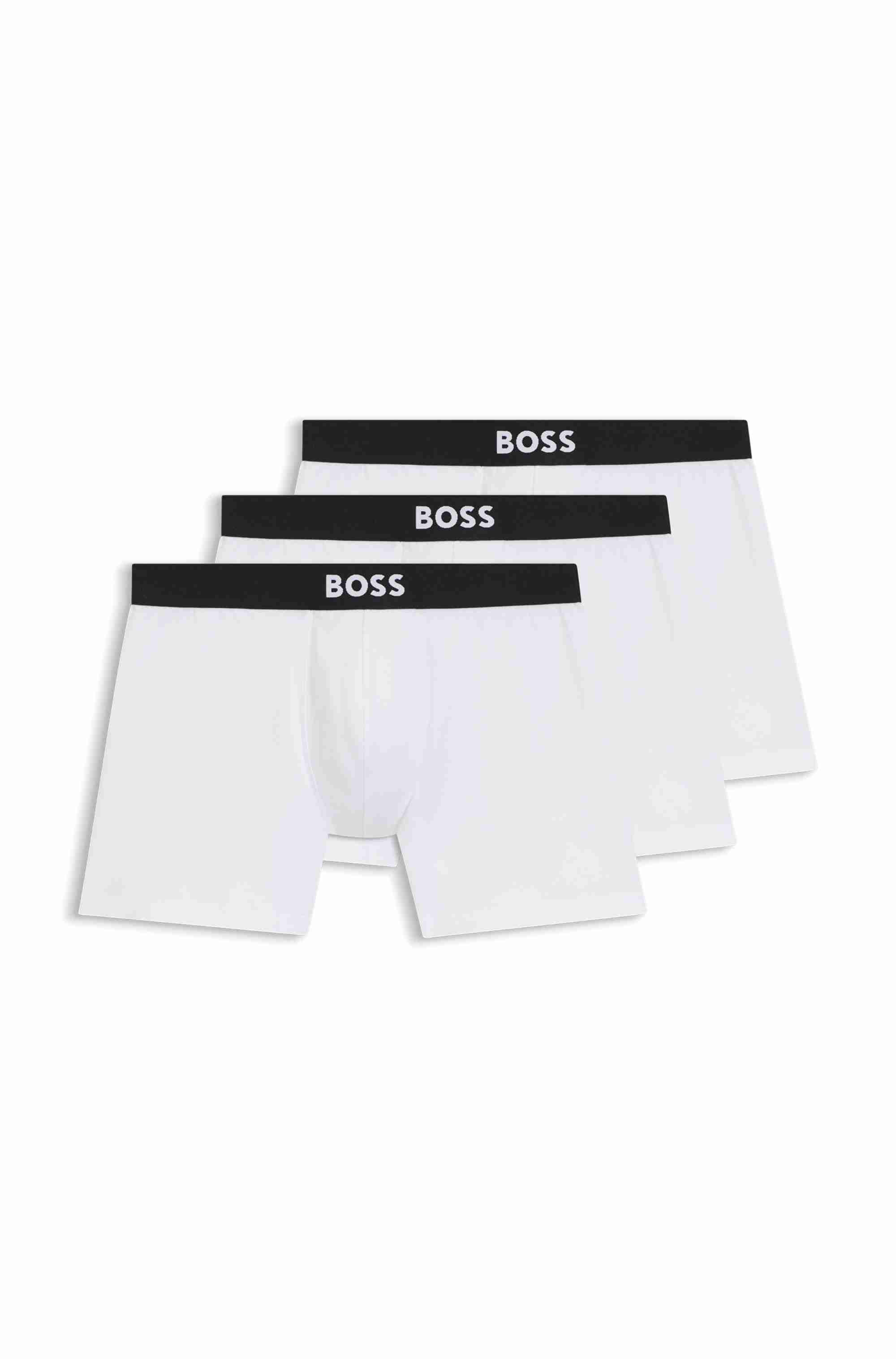 Three-pack of boxer briefs in stretch cotton