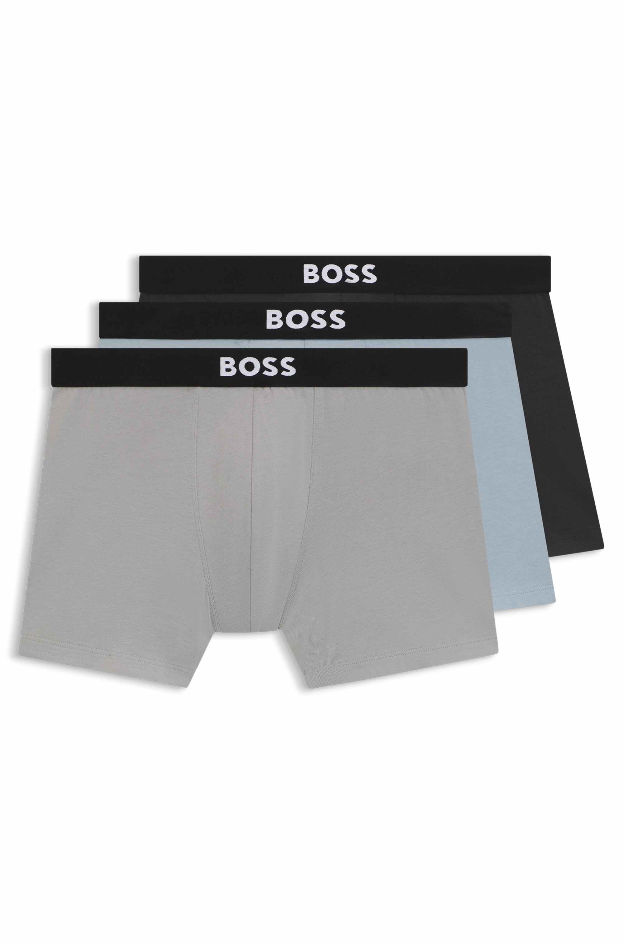 Three-pack of boxer briefs in stretch cotton
