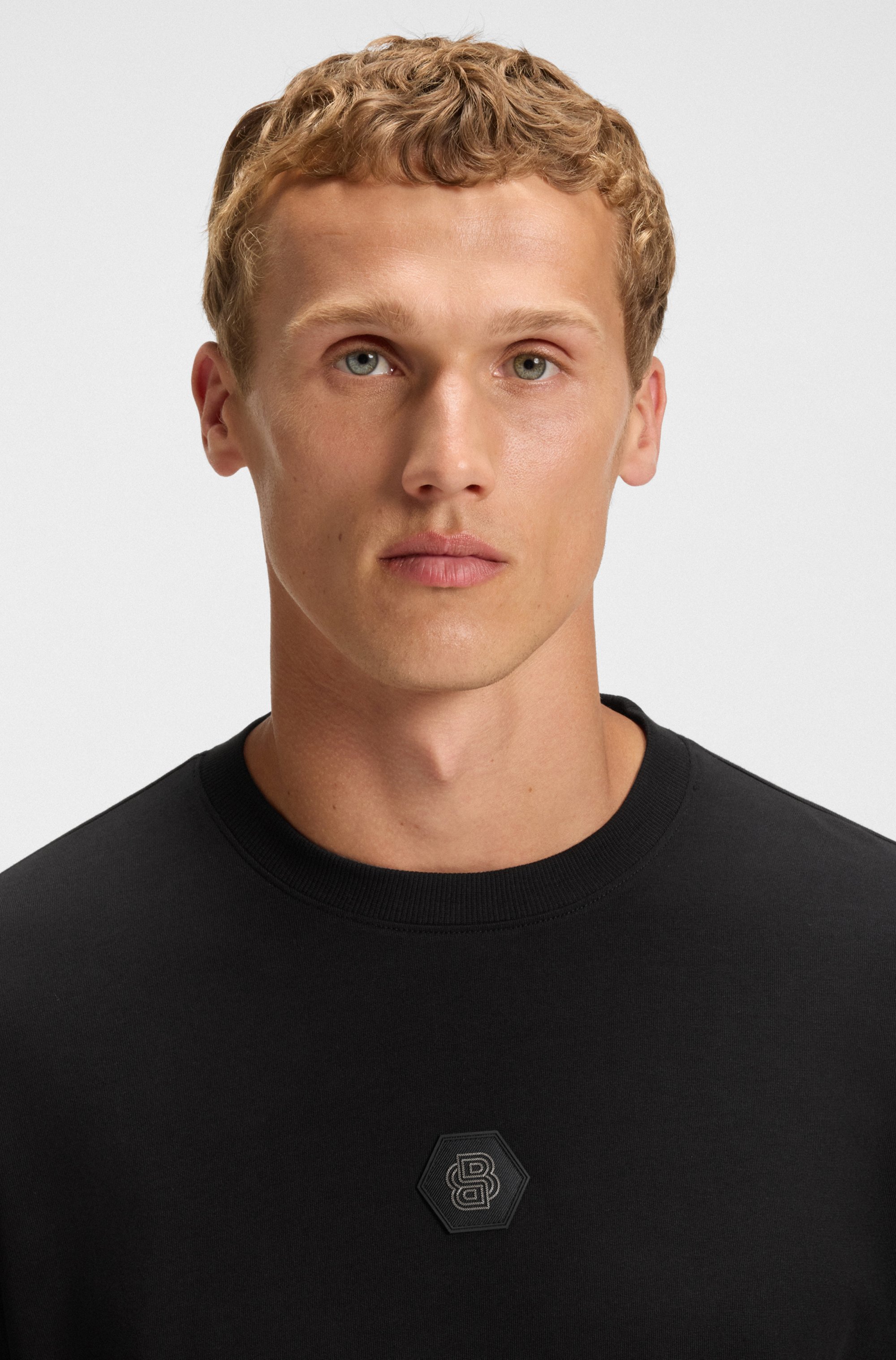 Cotton-jersey T-shirt with Double B monogram