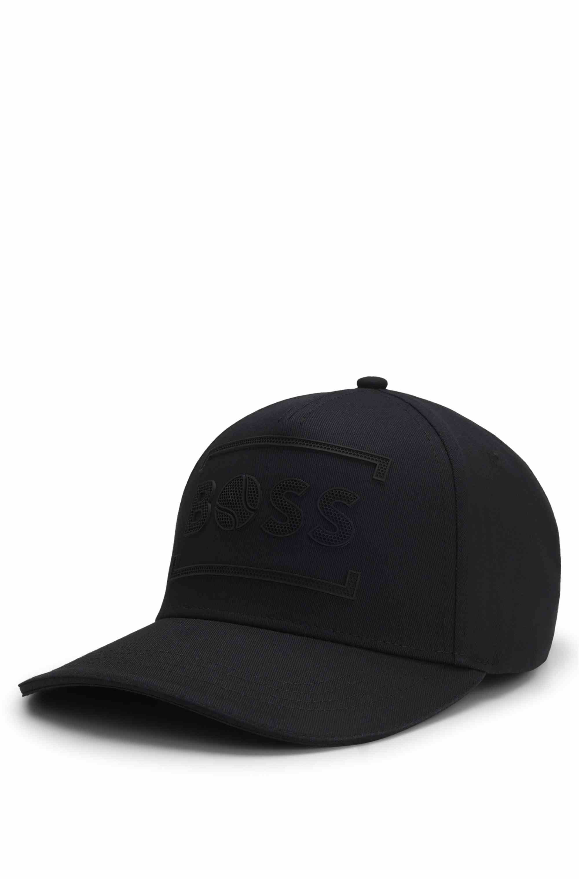 Cotton-twill cap with tennis-inspired logo artwork