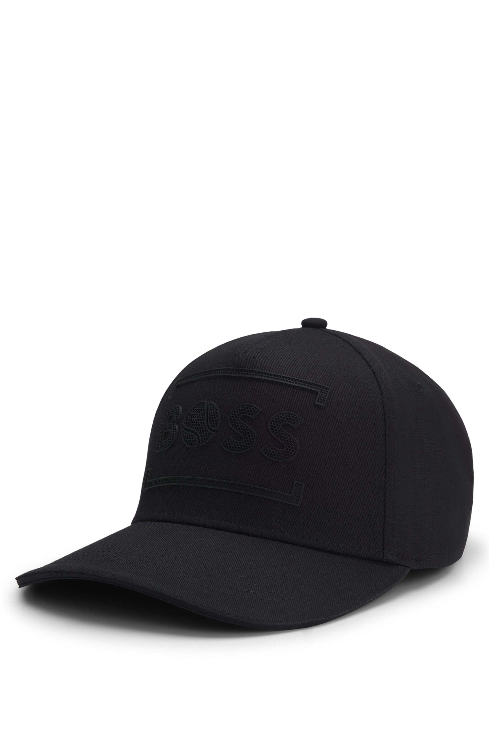 Cotton-twill cap with tennis-inspired logo artwork
