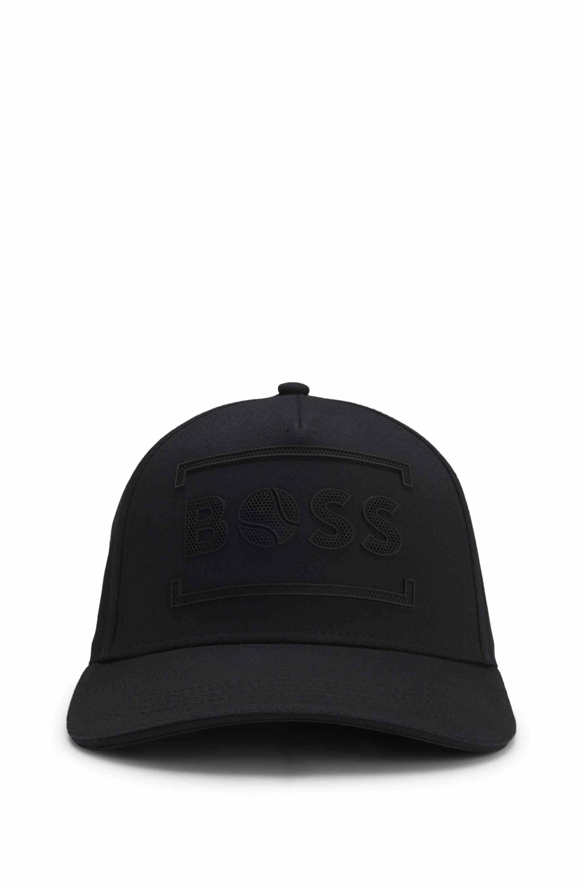 Cotton-twill cap with tennis-inspired logo artwork