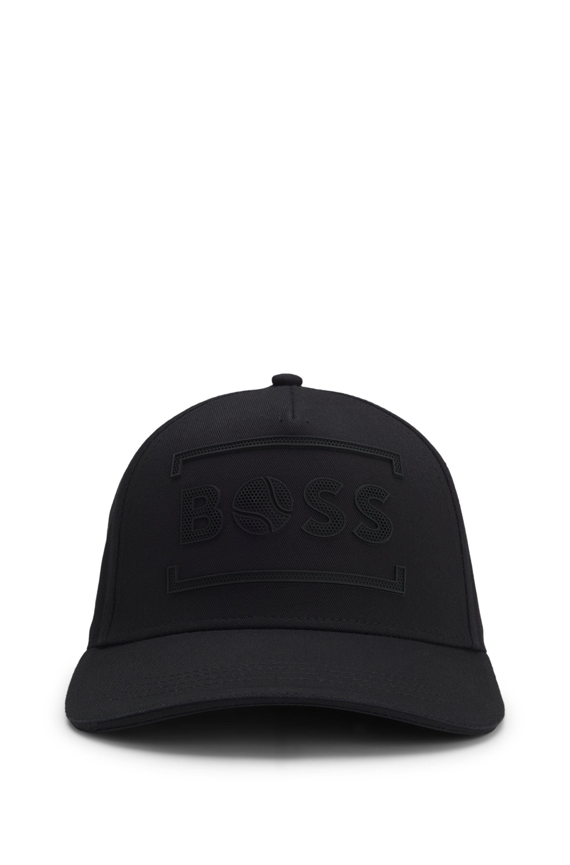 Cotton-twill cap with tennis-inspired logo artwork