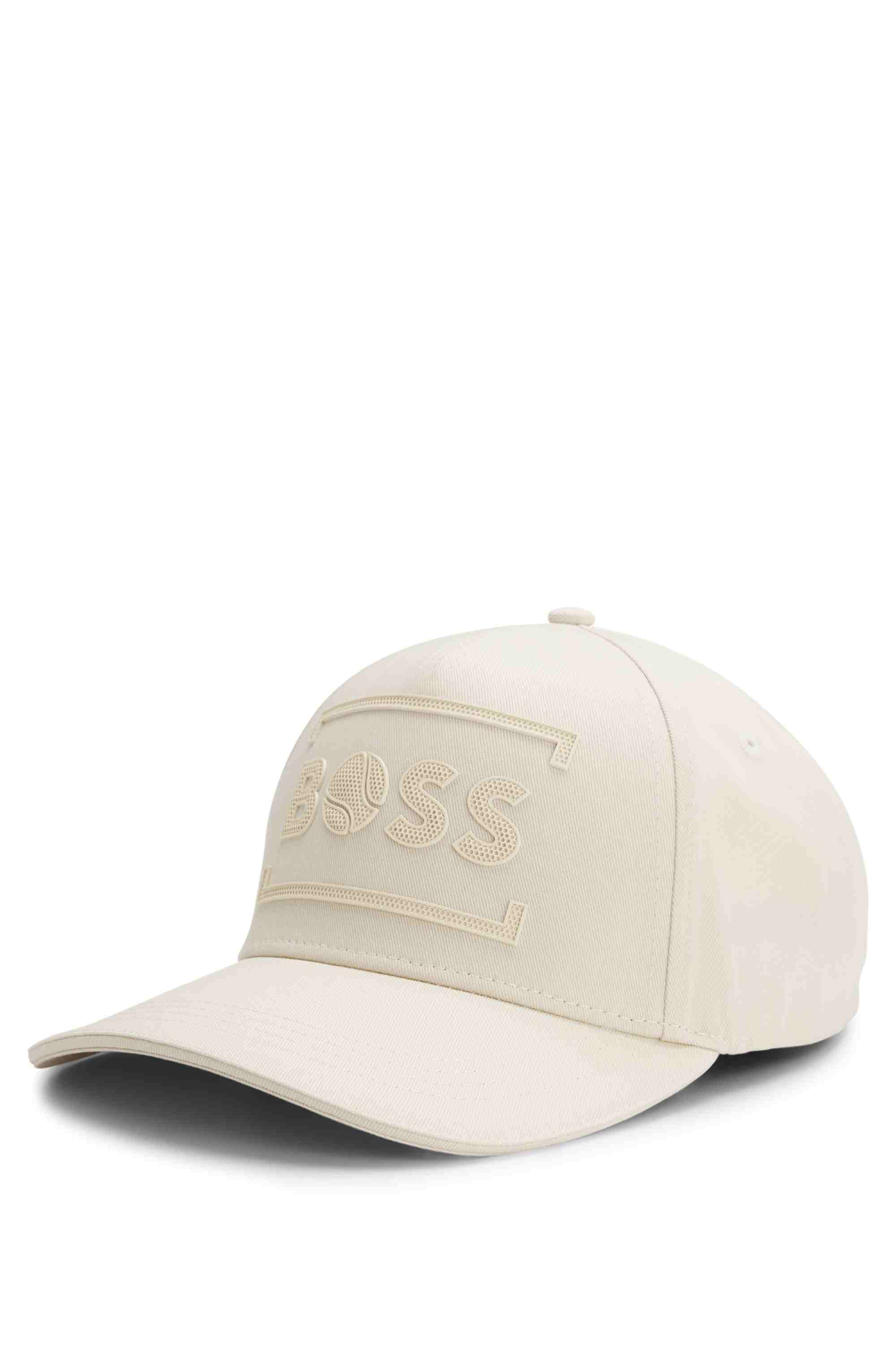 Cotton-twill cap with tennis-inspired logo artwork