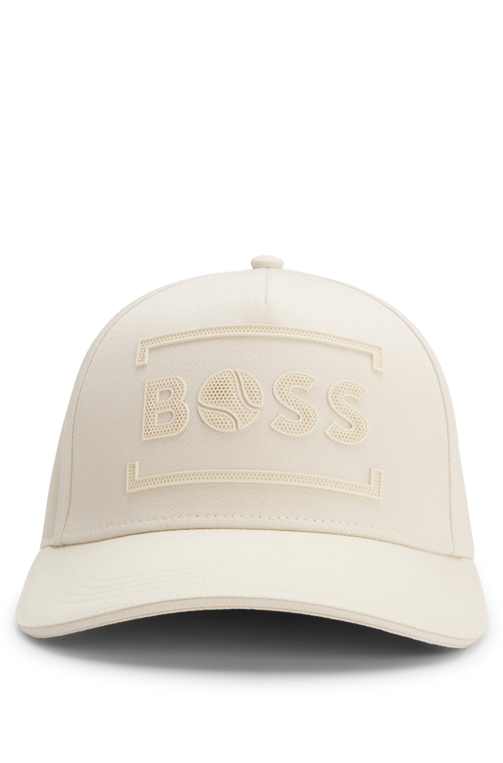 Cotton-twill cap with tennis-inspired logo artwork