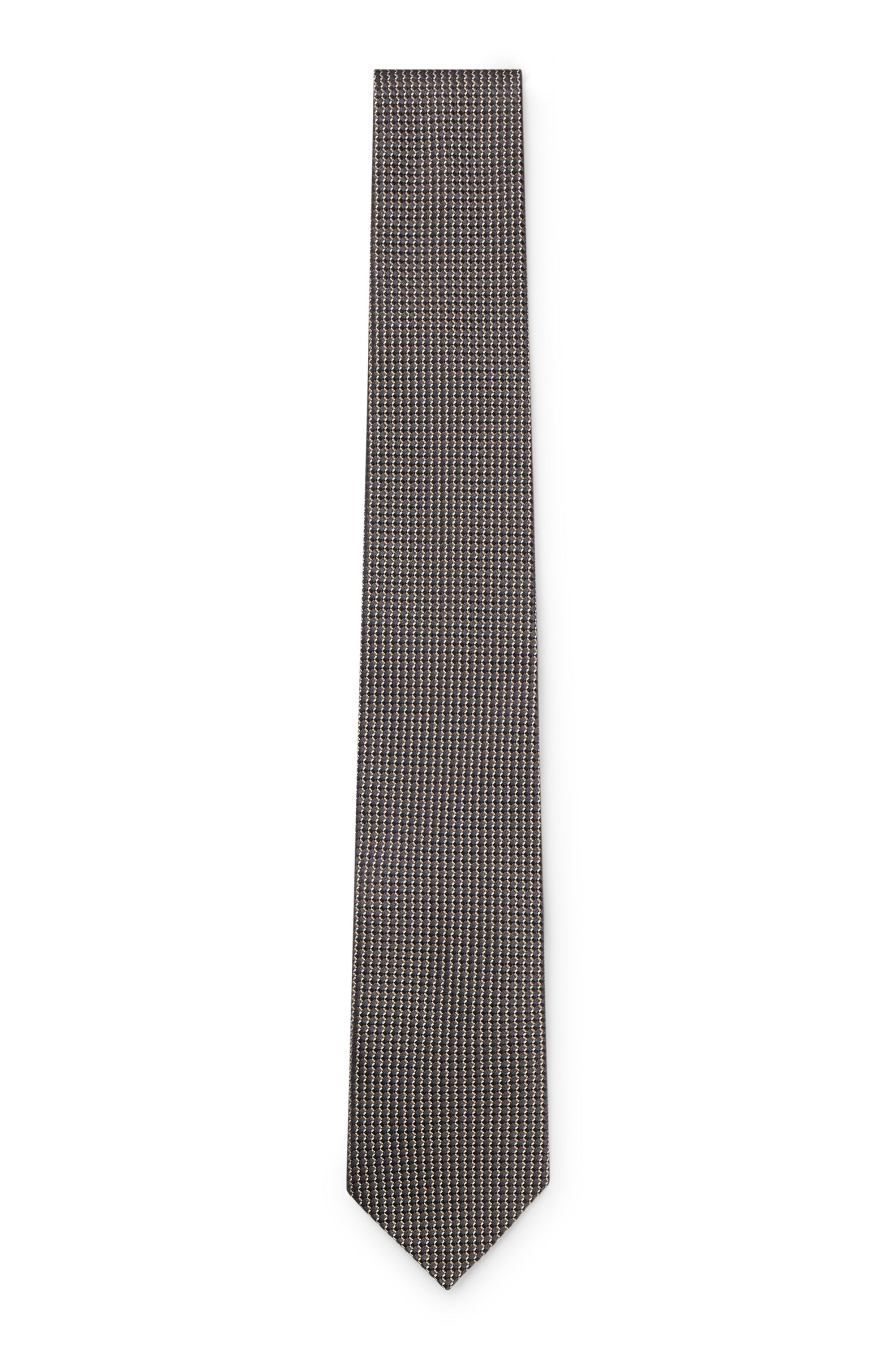 Silk tie with micro pattern