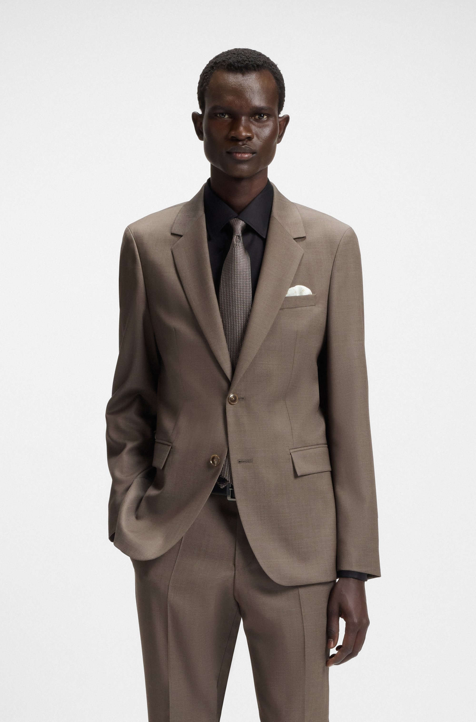 Silk tie with micro pattern