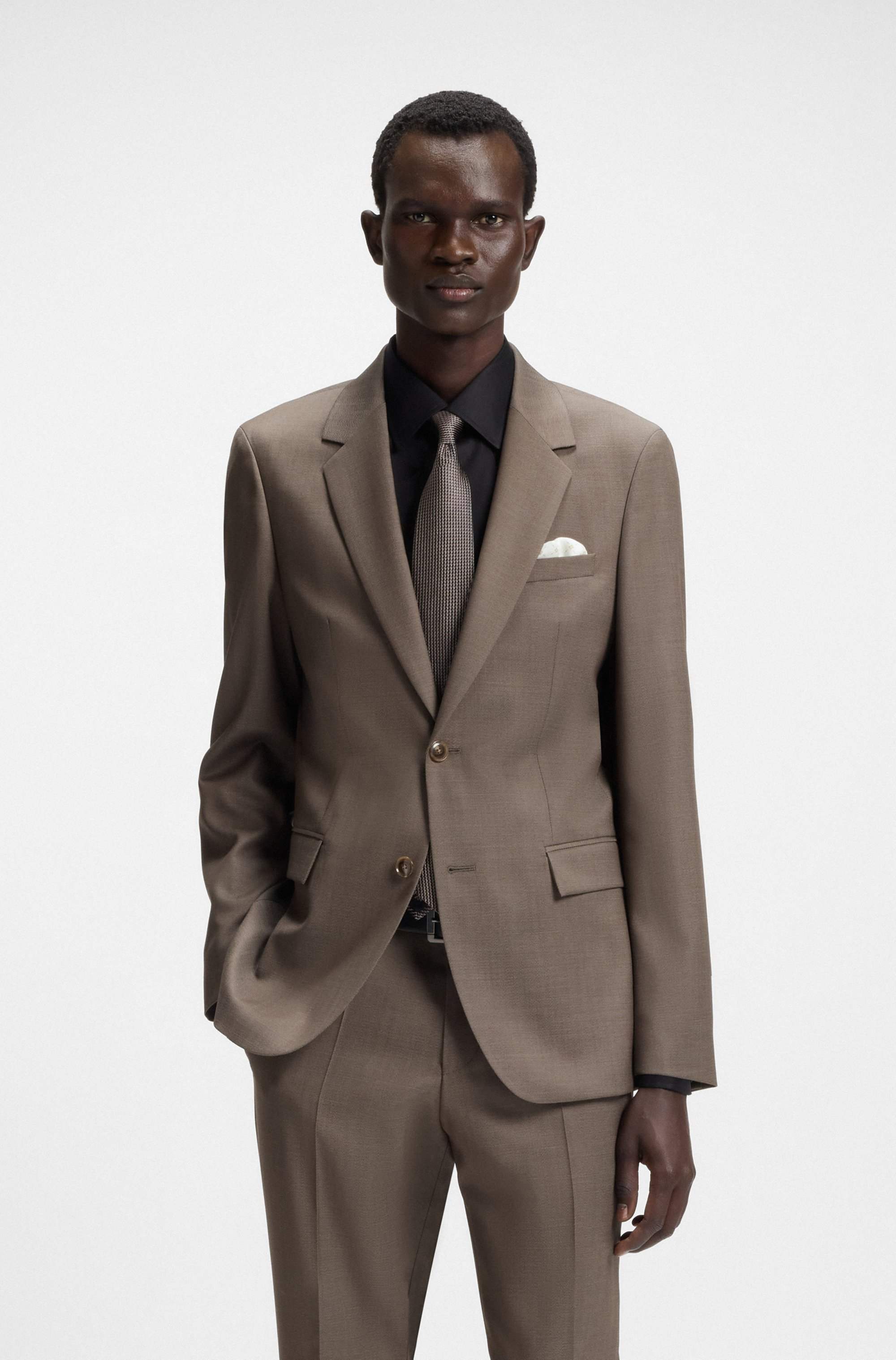 Silk tie with micro pattern