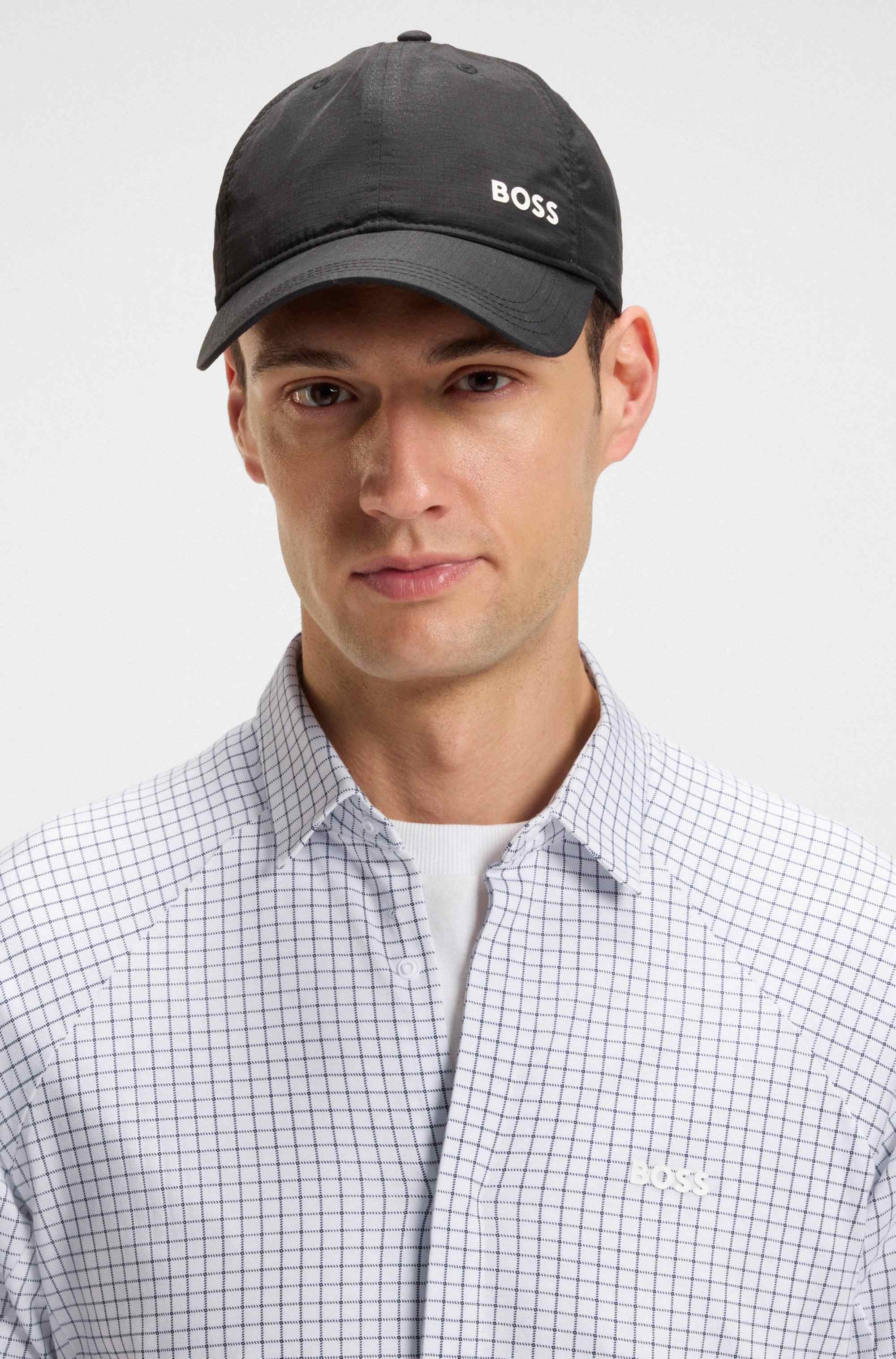 Regular-fit shirt in knitted cotton piqué