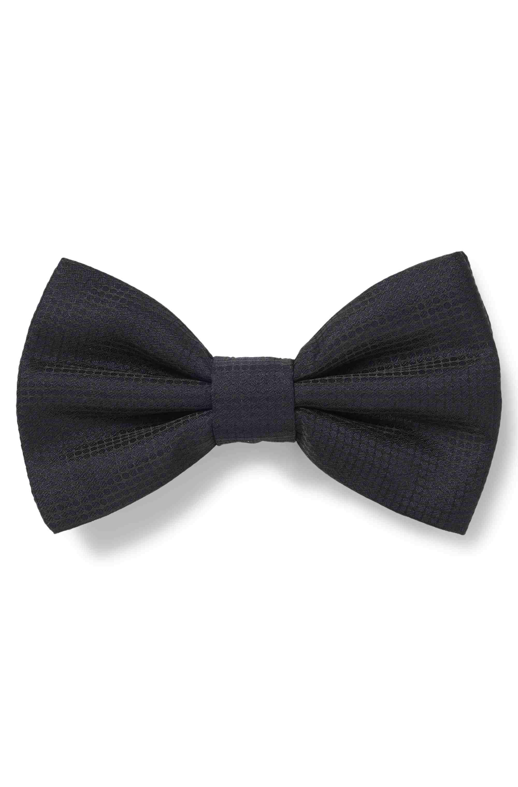 Bow tie with jacquard pattern