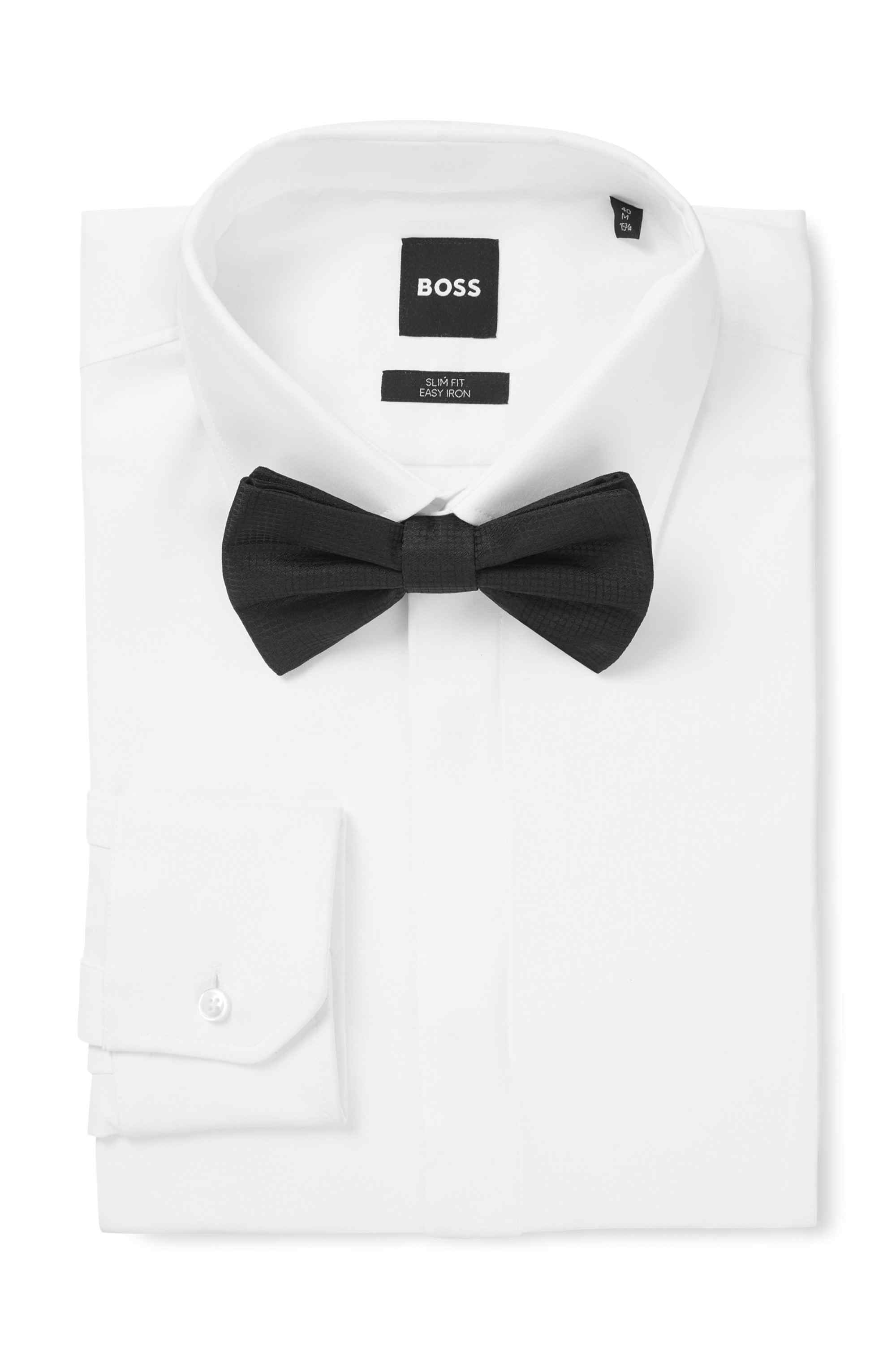 Bow tie with jacquard pattern