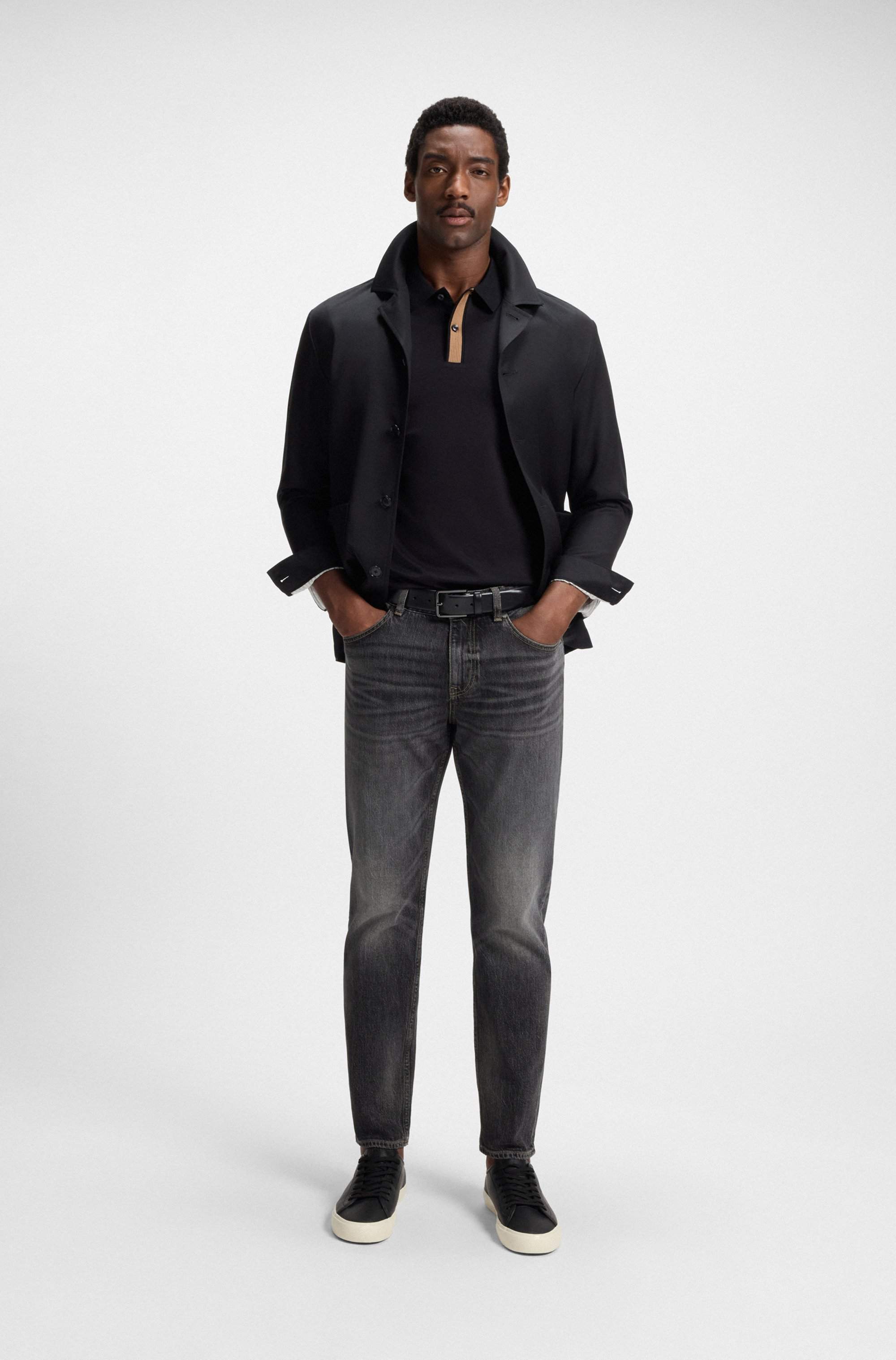 Maine regular-fit jeans in grey comfort-stretch denim