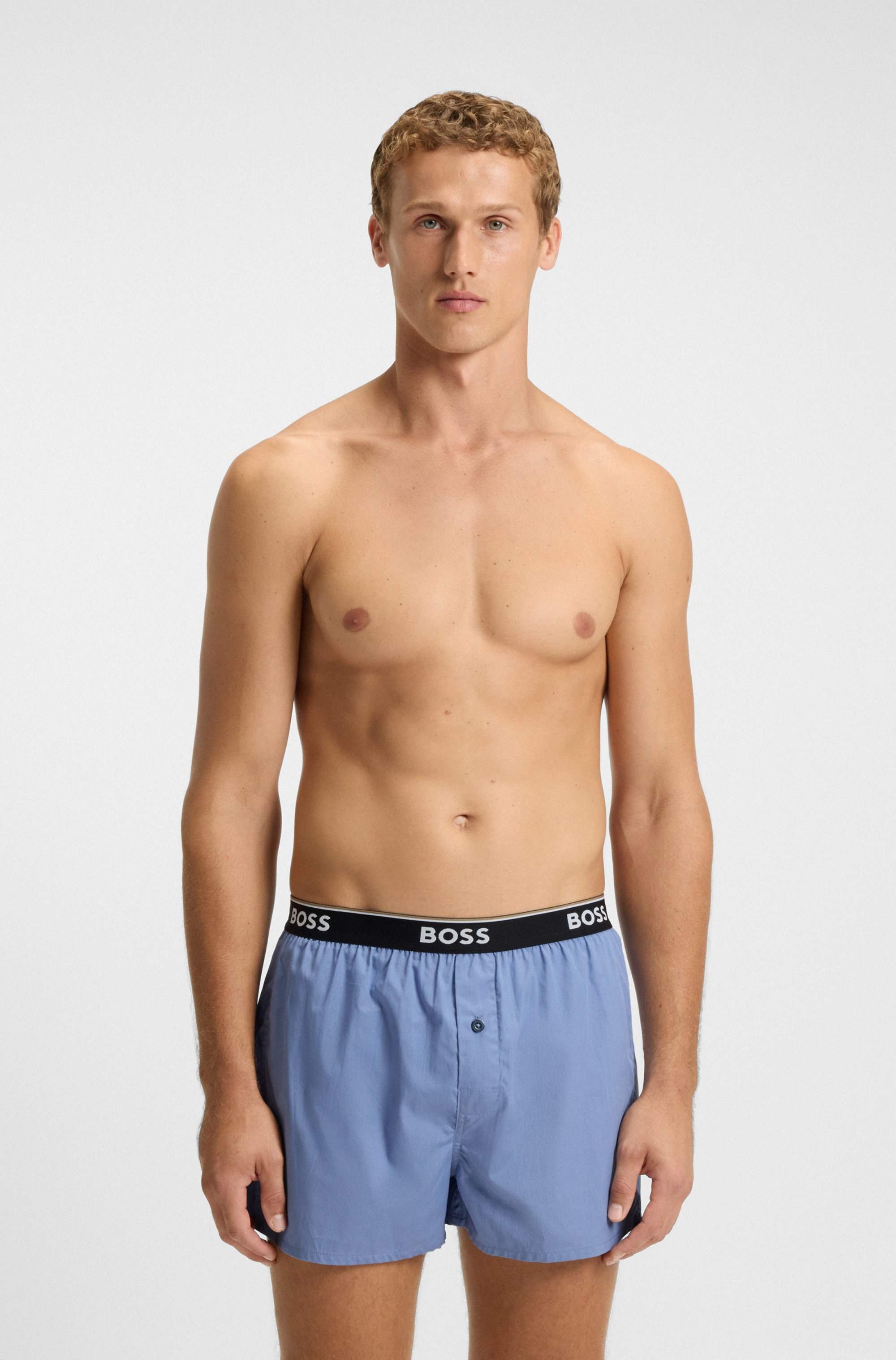 Two-pack of cotton-poplin pyjama shorts