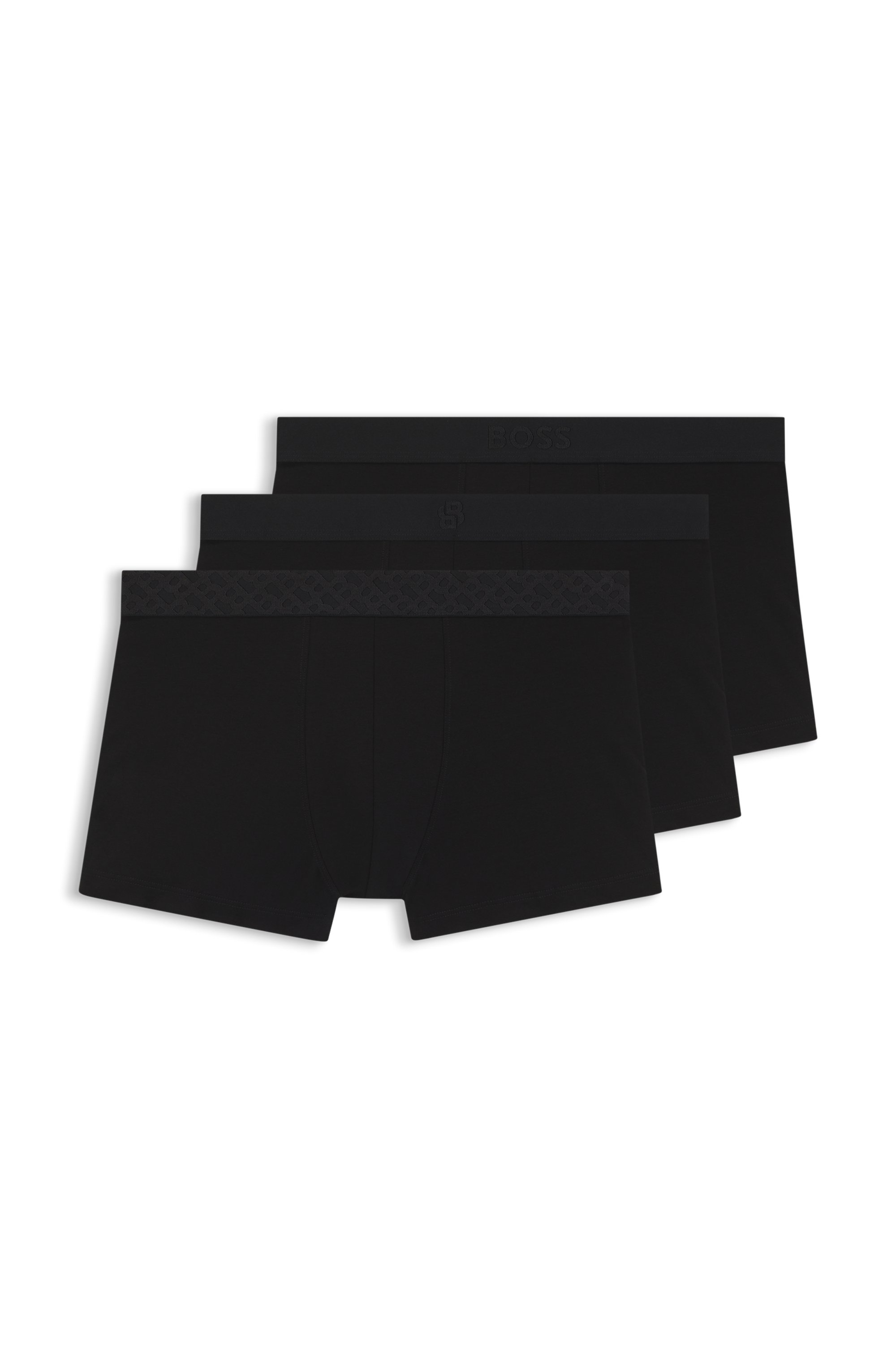 Three-pack of stretch-cotton trunks