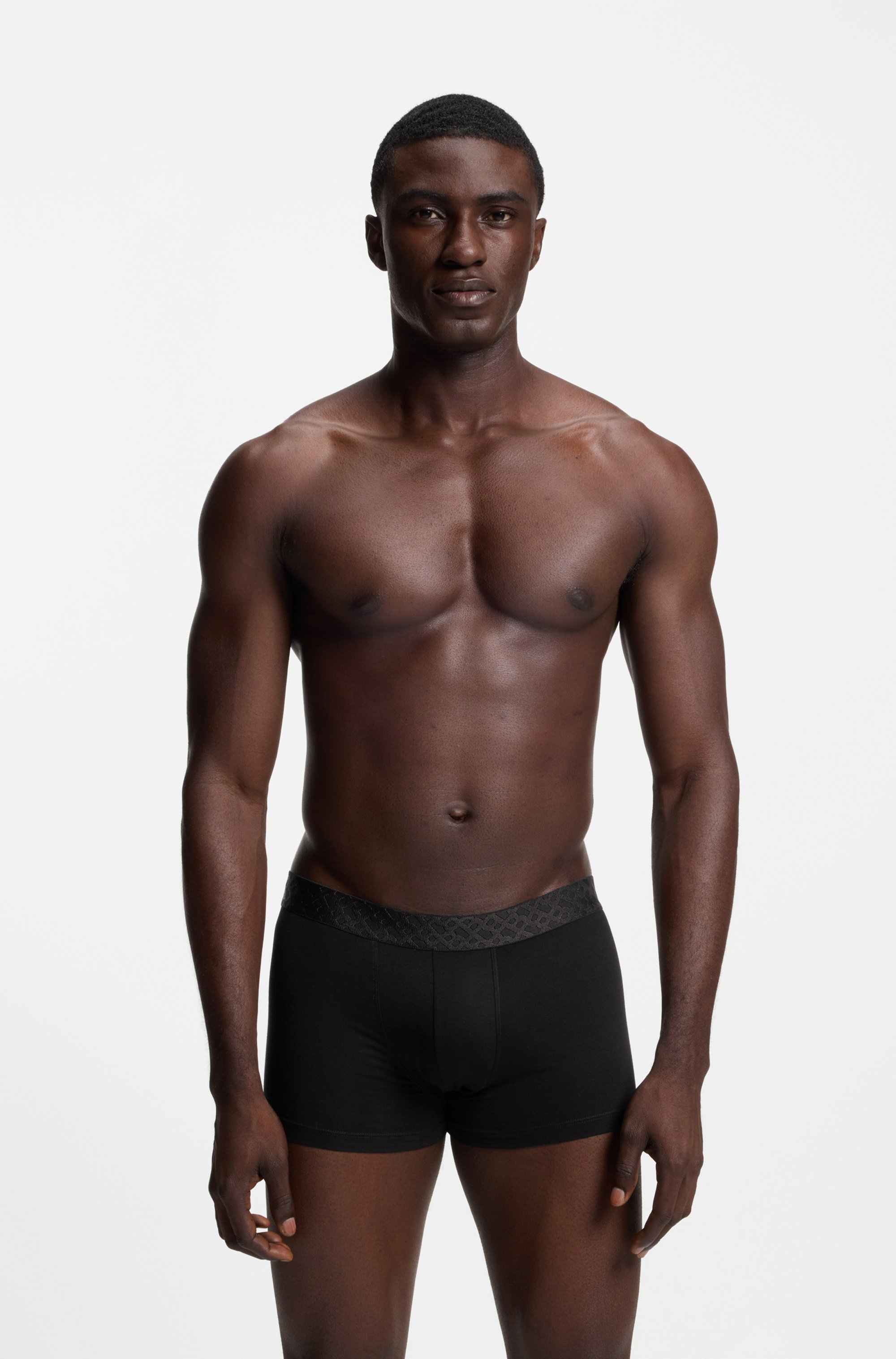 Three-pack of stretch-cotton trunks