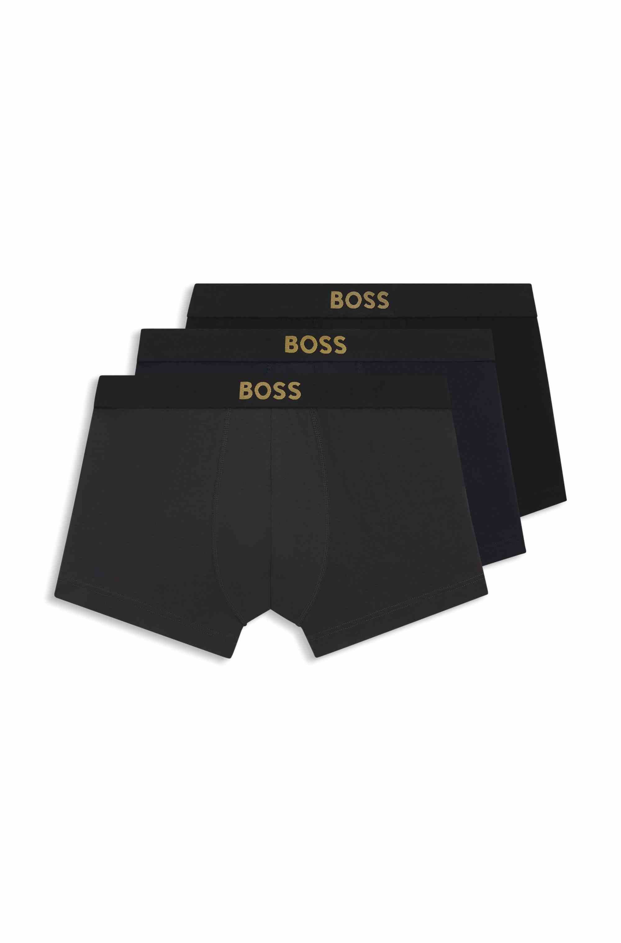 Three-pack of stretch-cotton trunks
