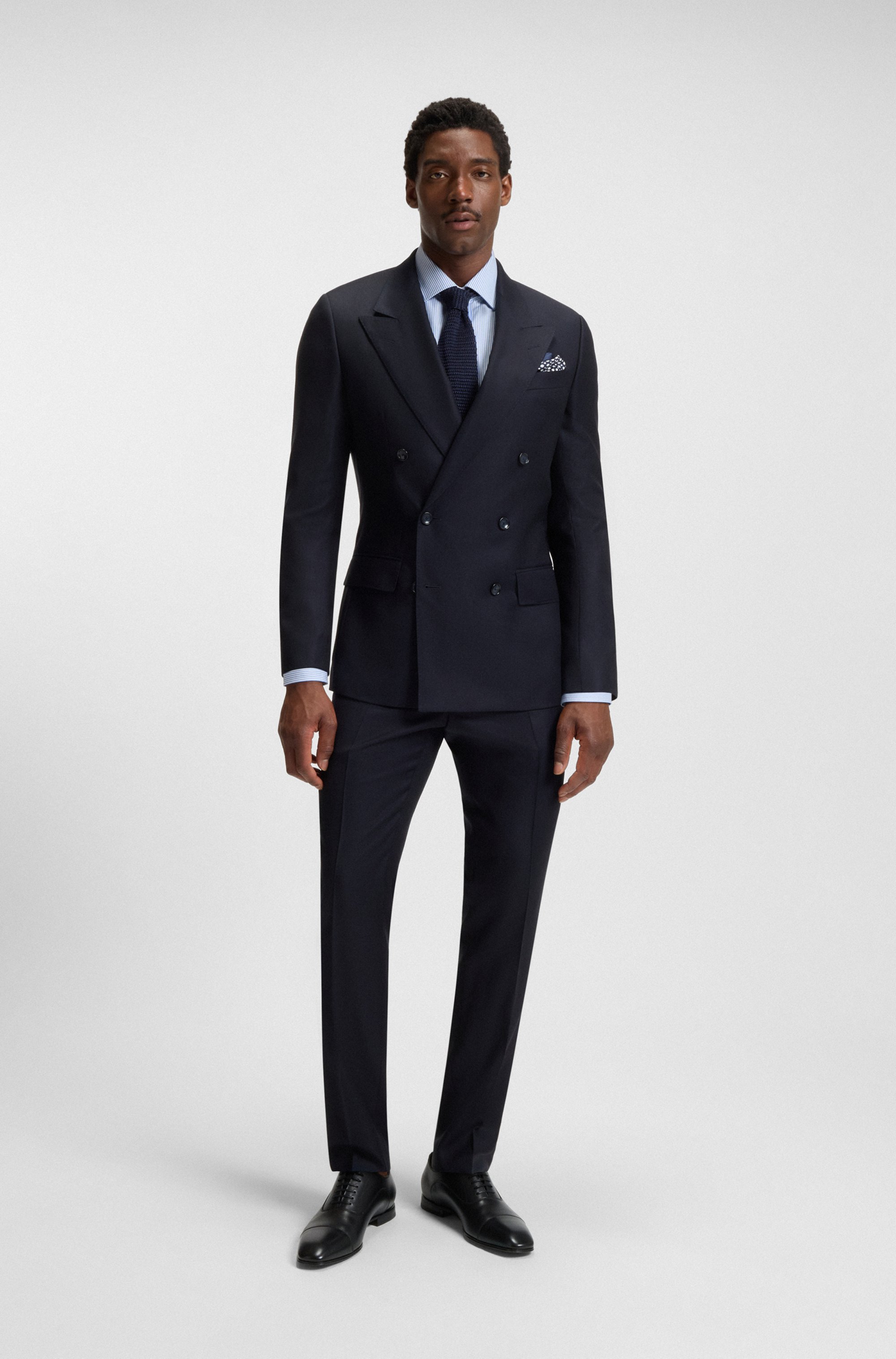 BECKHAM x BOSS Oxford shoes in polished leather