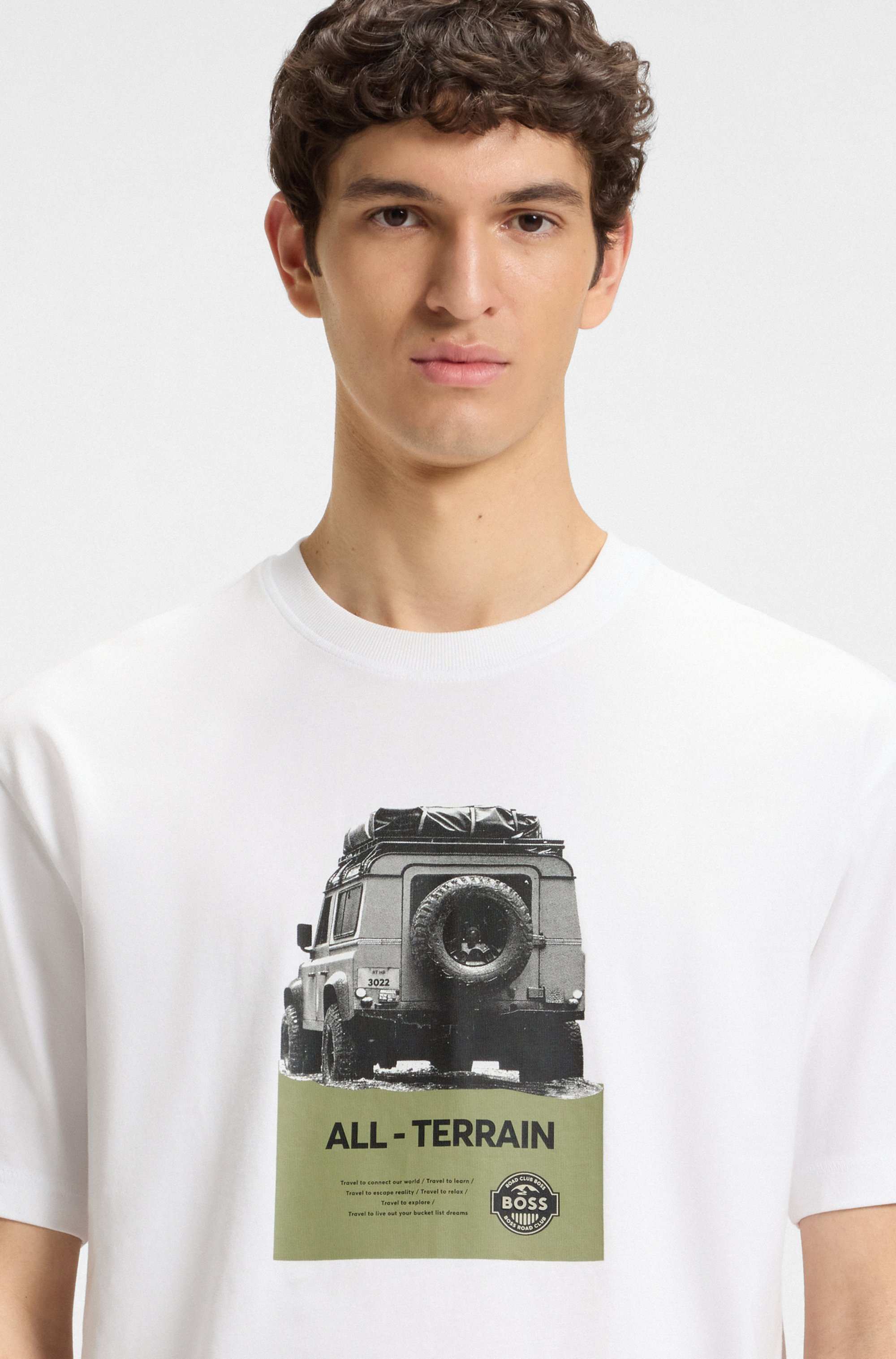 Relaxed-fit T-shirt in cotton jersey with printed artwork