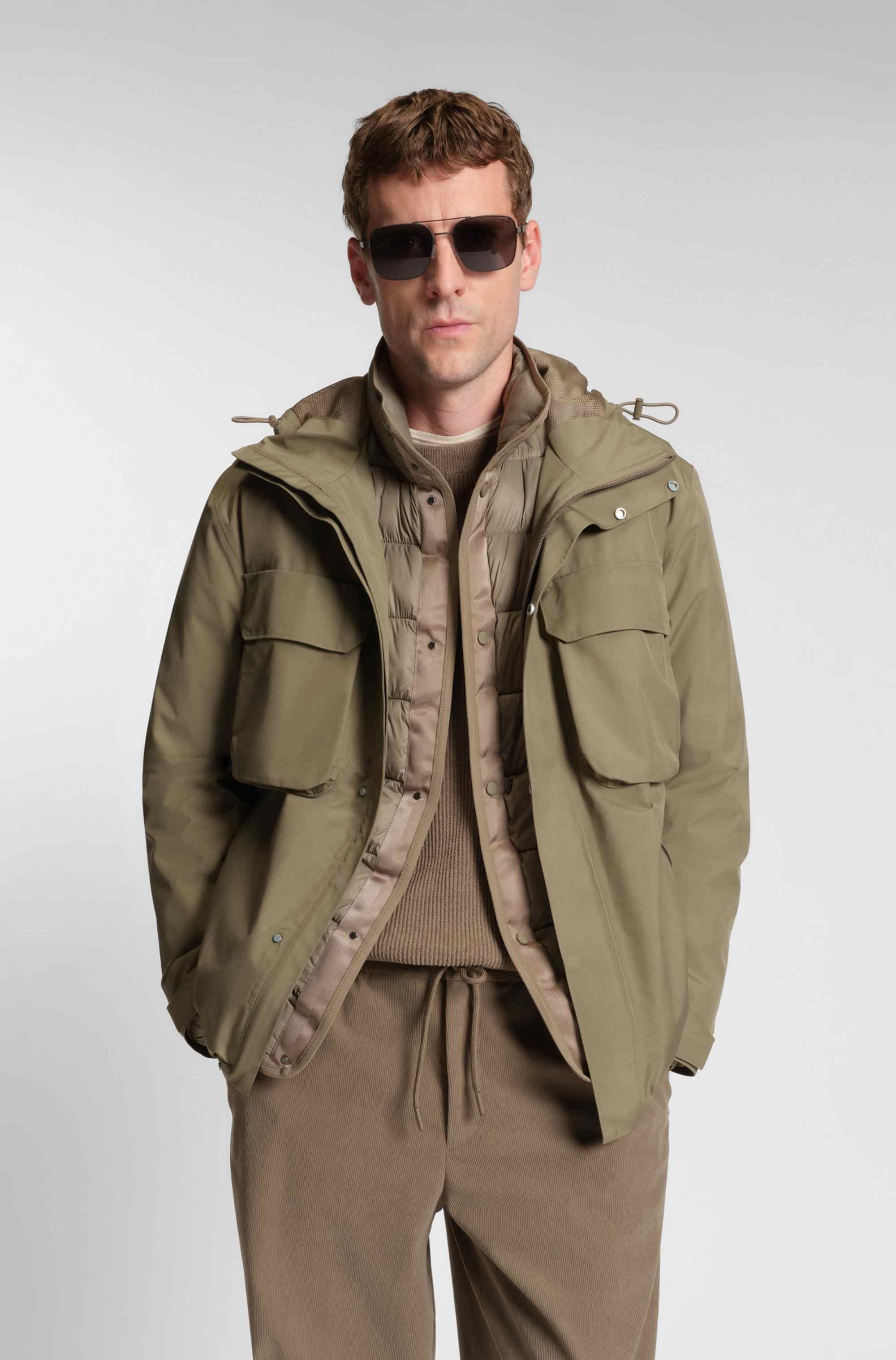 GORE-TEX® waterproof jacket with removable padded inner