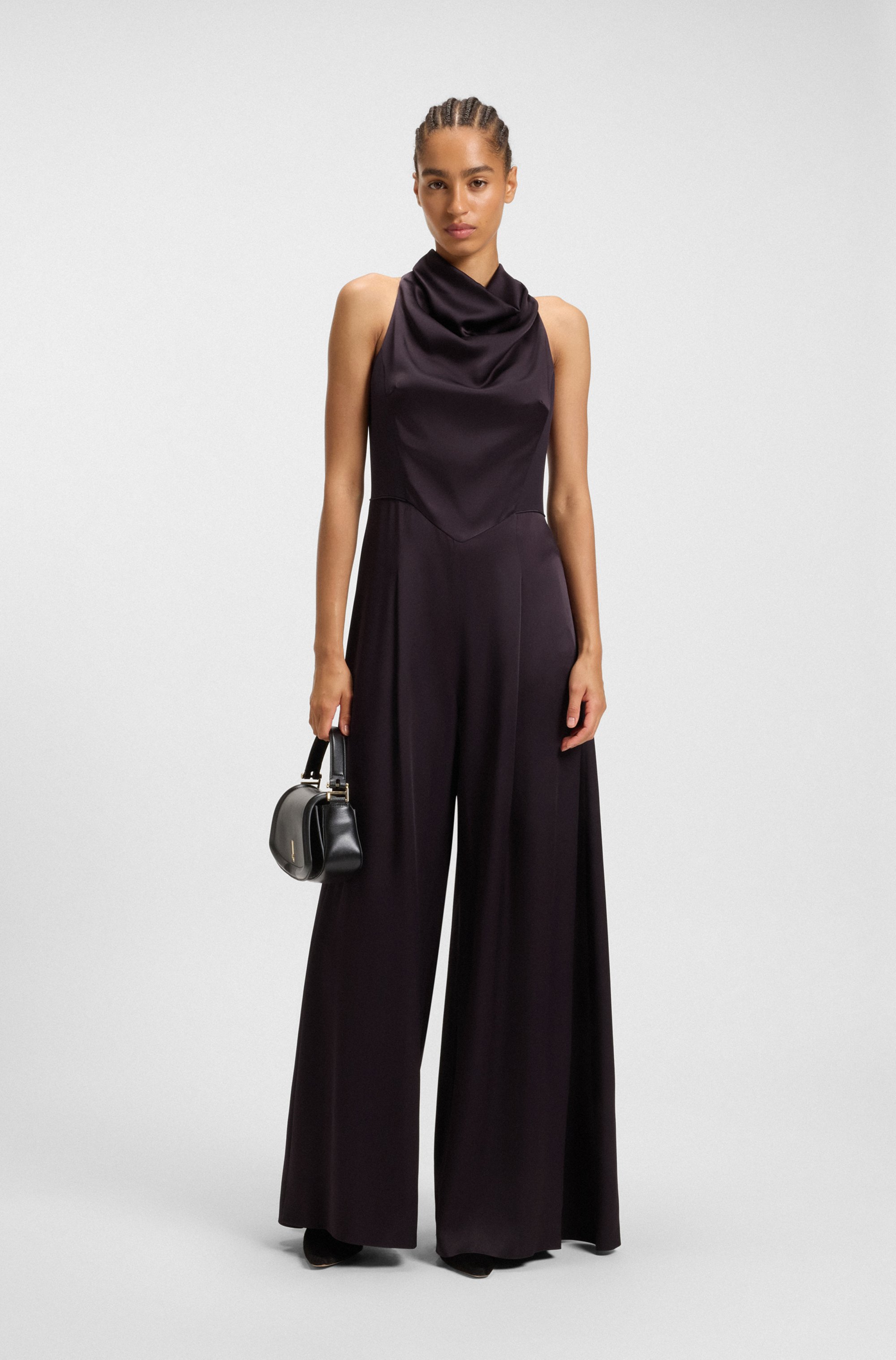 Sablé jumpsuit with draped neckline