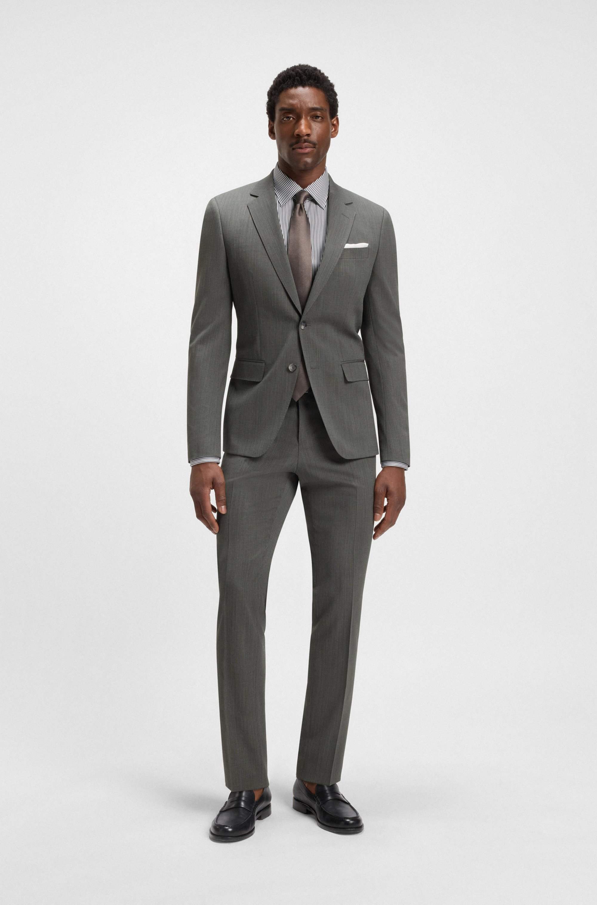 Loafers in smooth leather with penny trim