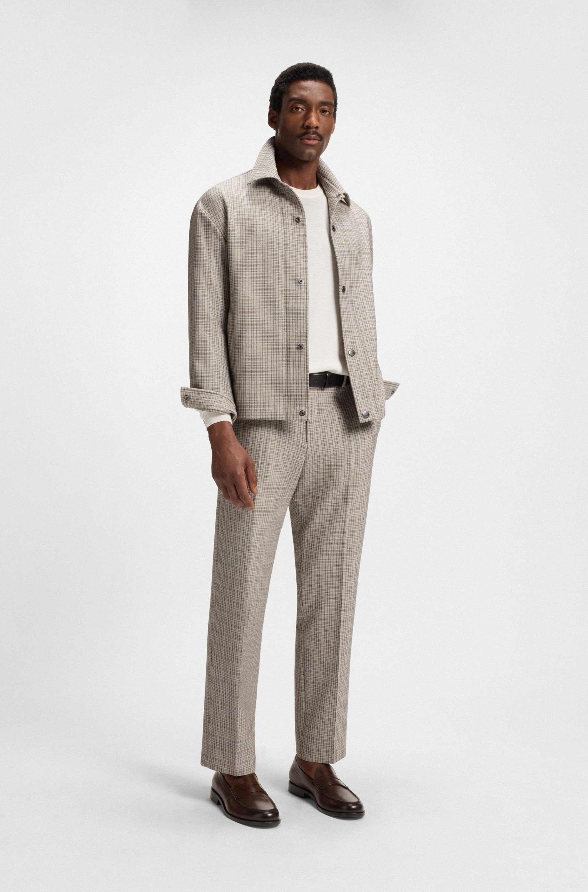 Loafers in smooth leather with penny trim