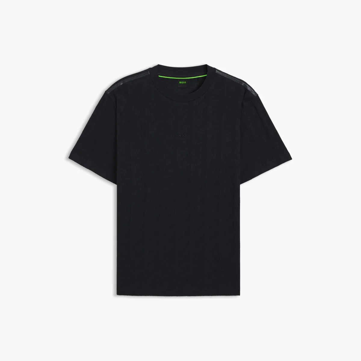 Jacquard-Pattern T-Shirt In Cotton