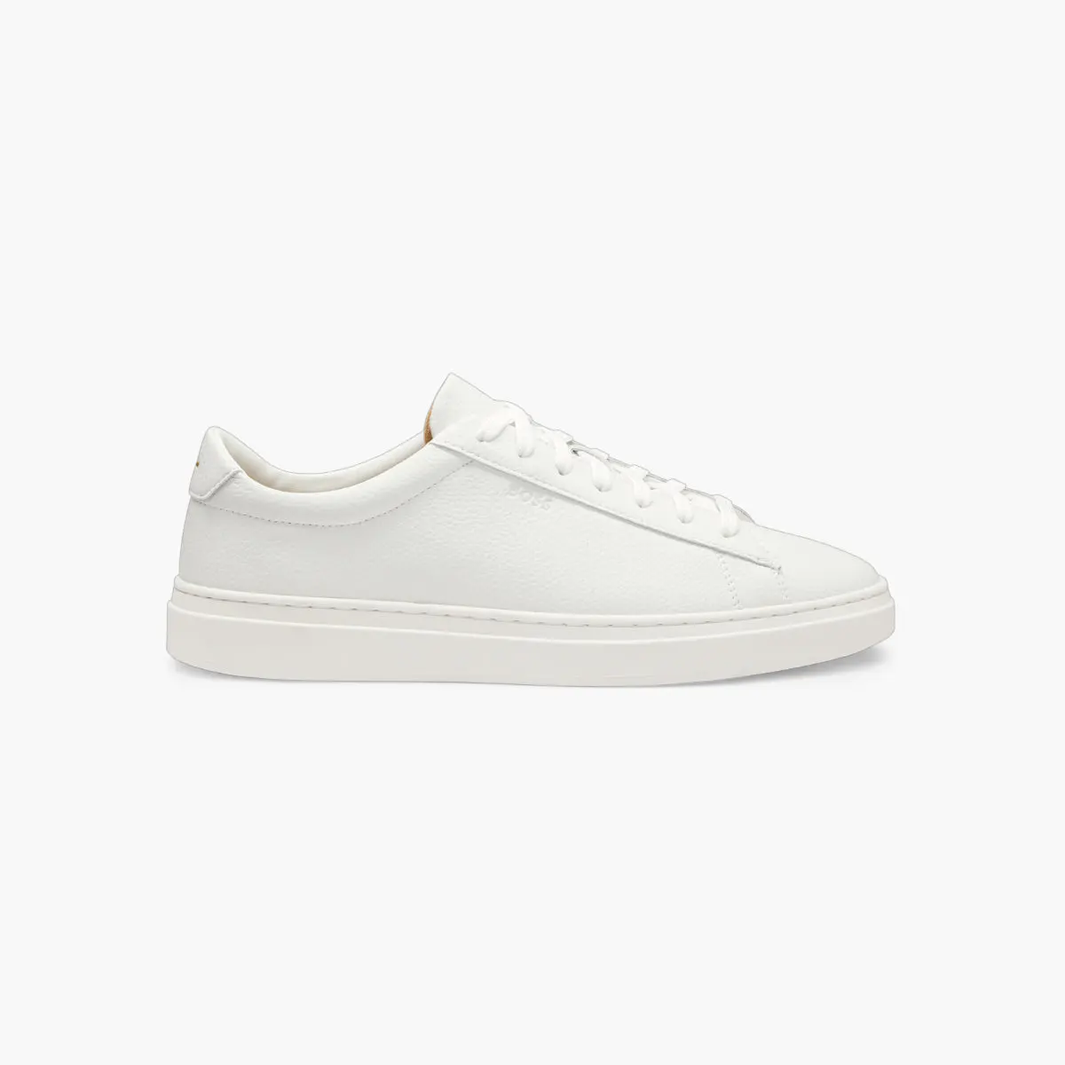 Signature-Stripe Grained Leather Trainers
