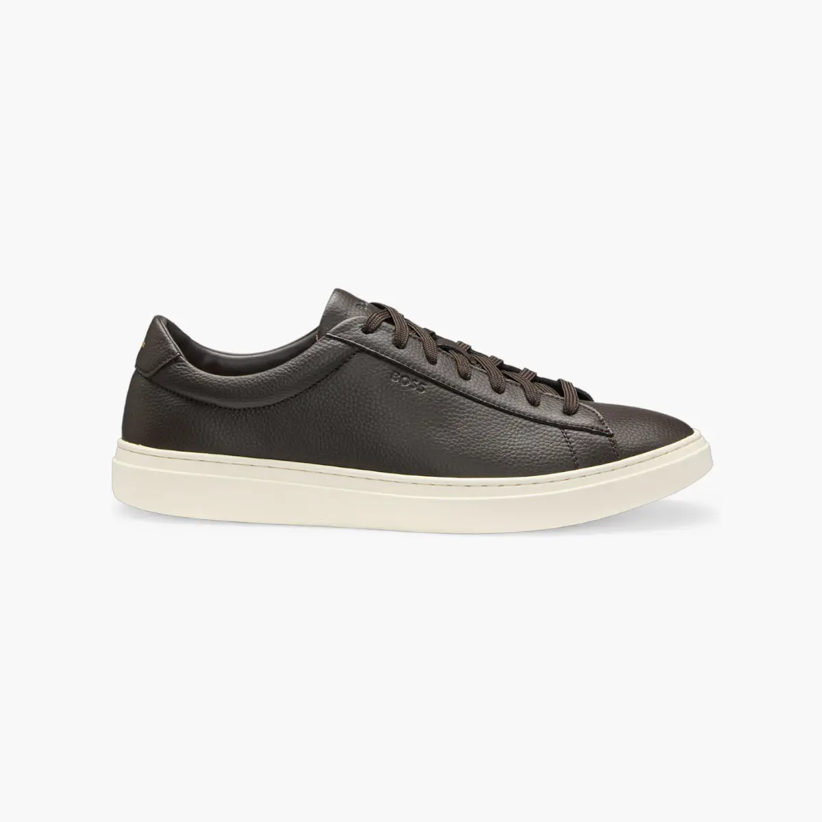 Signature-Stripe Grained Leather Trainers