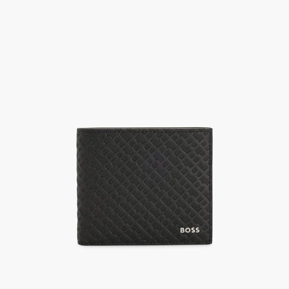 Monogram Structure Wallet With Silver Logo