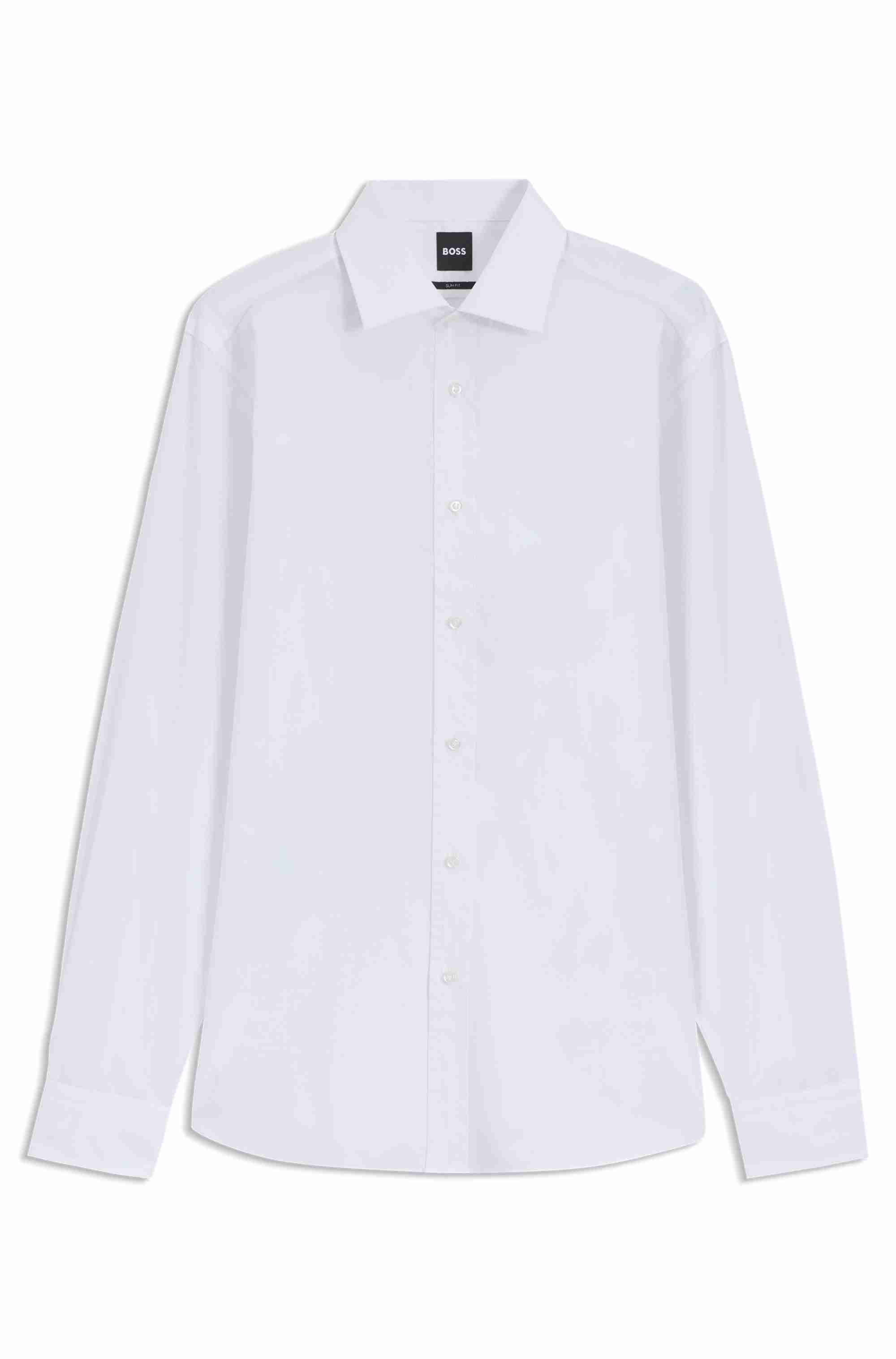 BECKHAM x BOSS slim-fit shirt in cotton poplin