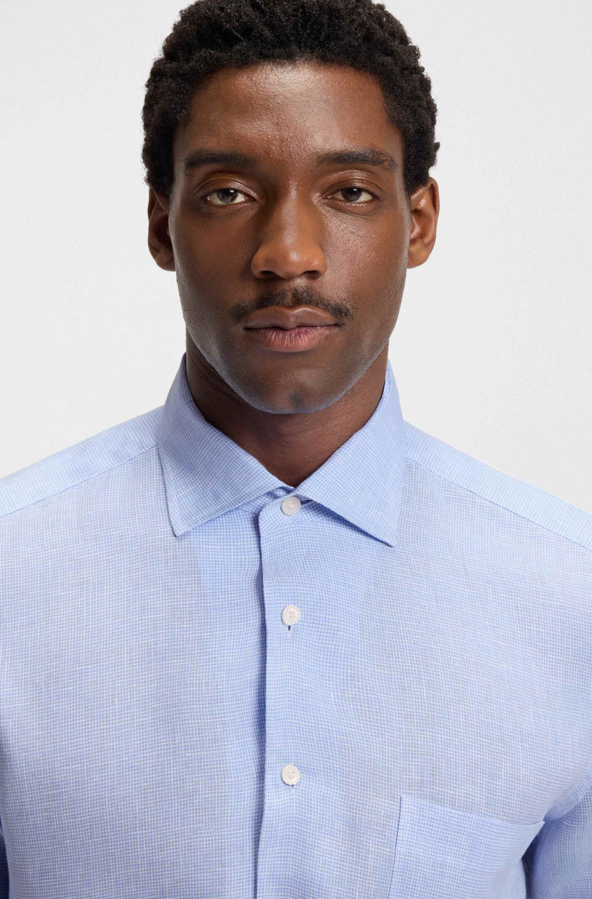 BECKHAM x BOSS regular-fit shirt in 100% linen
