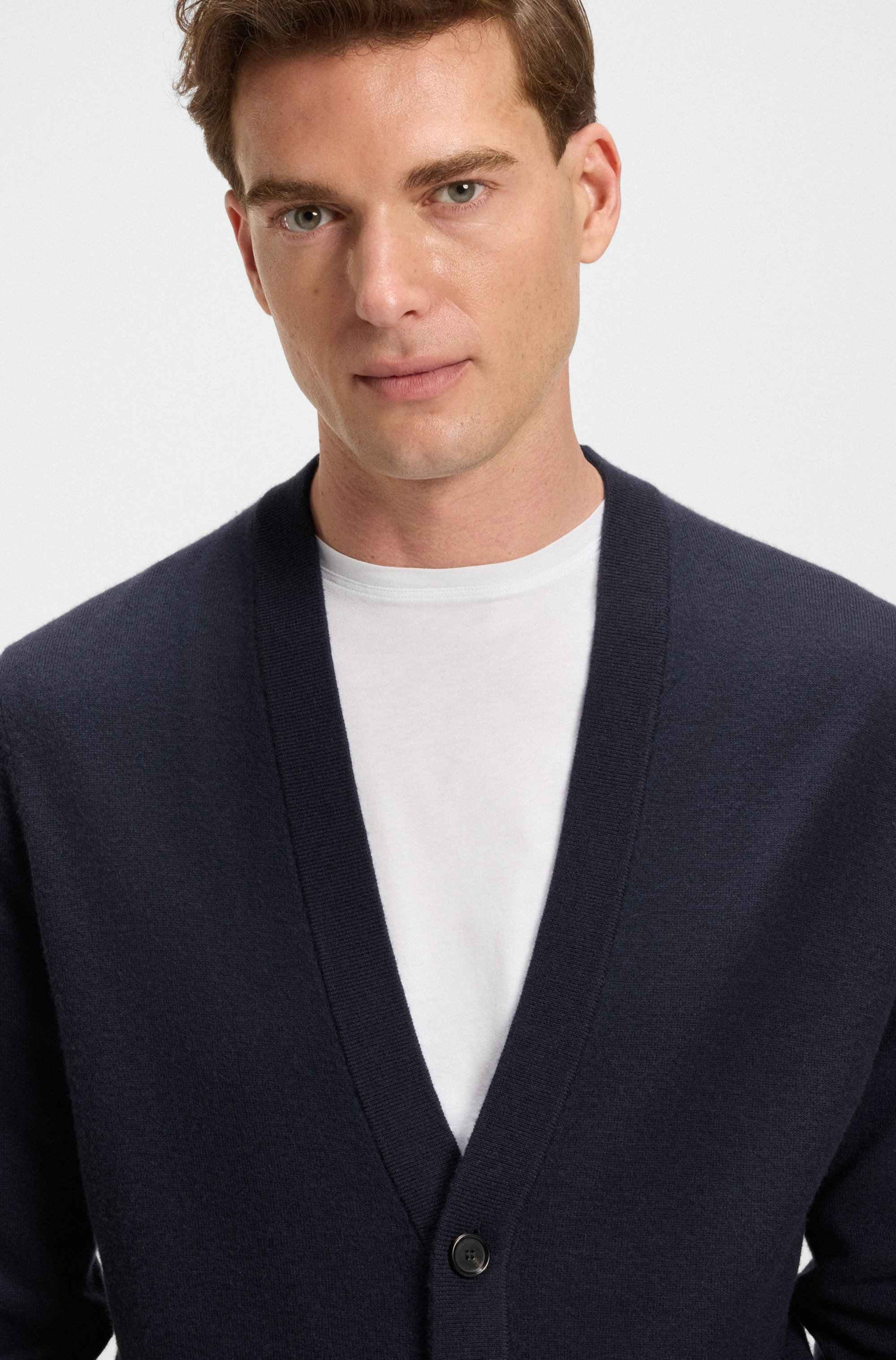 BECKHAM x BOSS cardigan in 100% cashmere