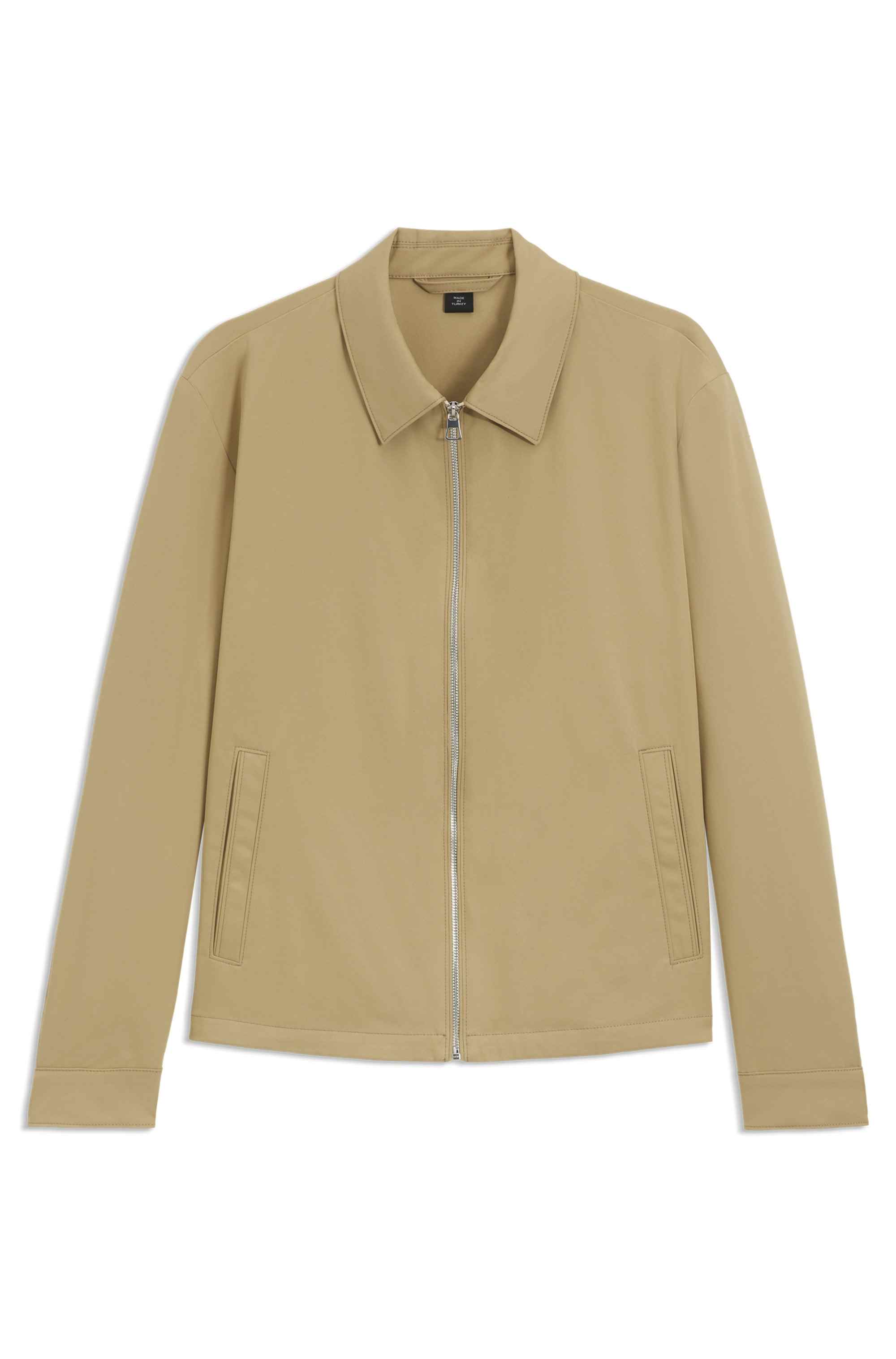 BECKHAM x BOSS cotton-blend jacket with zipped closure