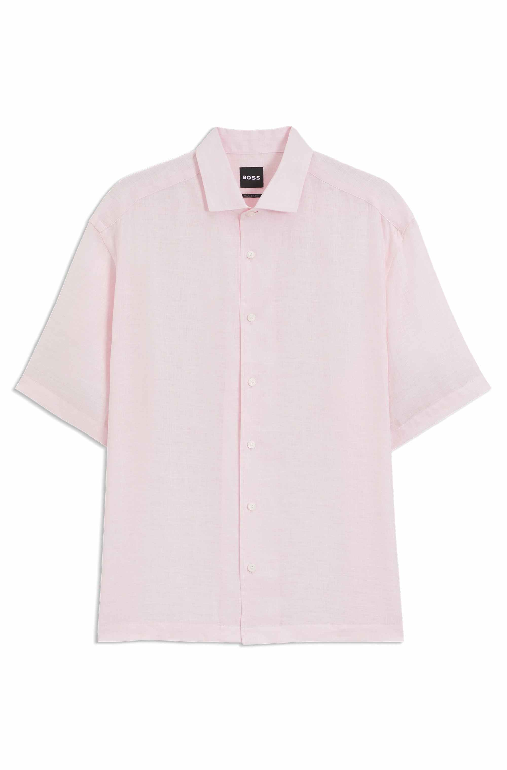 BECKHAM x BOSS relaxed-fit shirt in linen