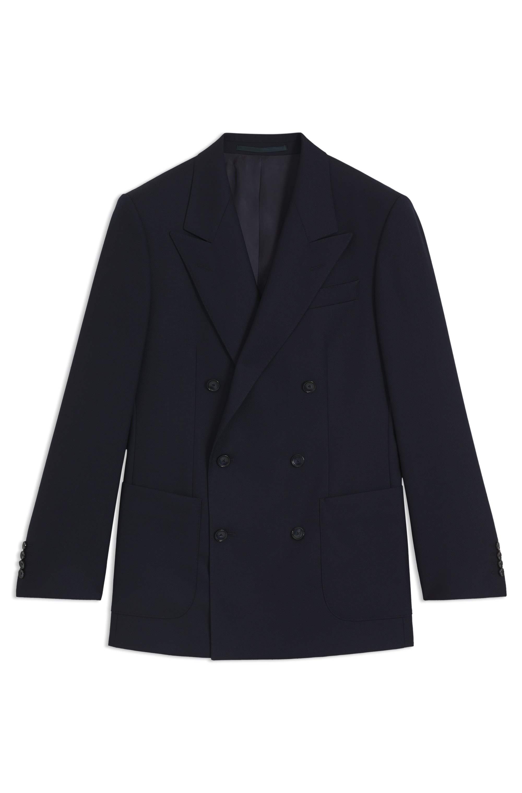BECKHAM x BOSS double-breasted blazer in stretch wool