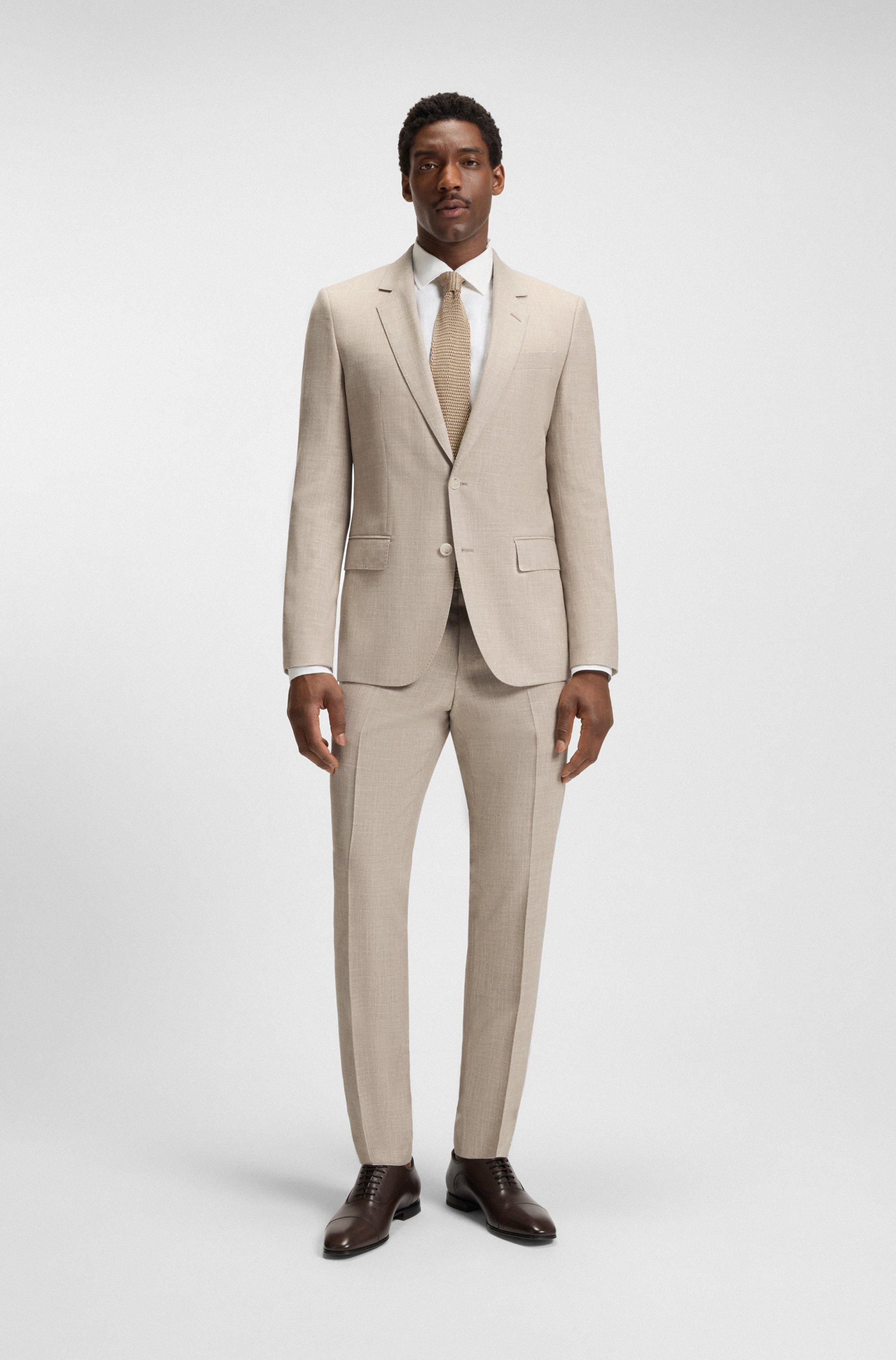 BECKHAM x BOSS two-piece slim-fit suit