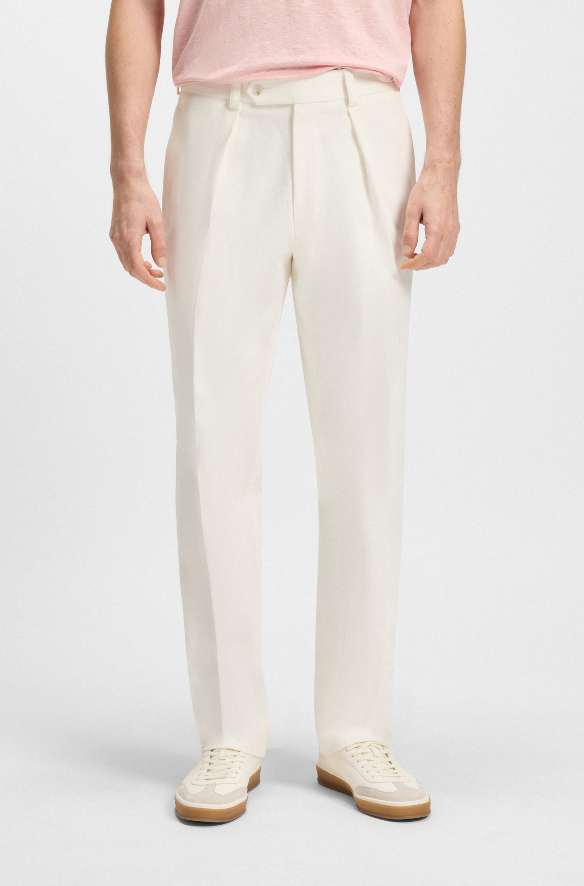 BECKHAM x BOSS trousers in stretch cotton