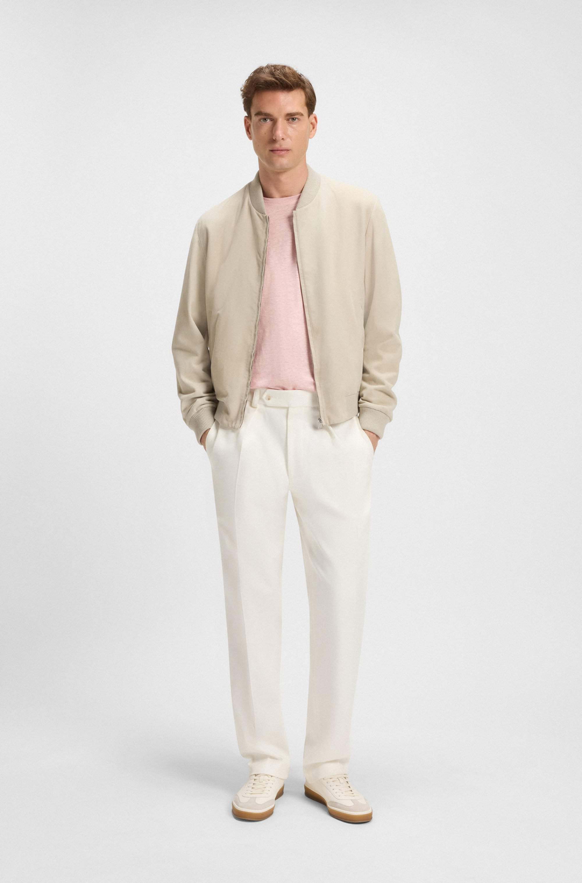 BECKHAM x BOSS trousers in stretch cotton