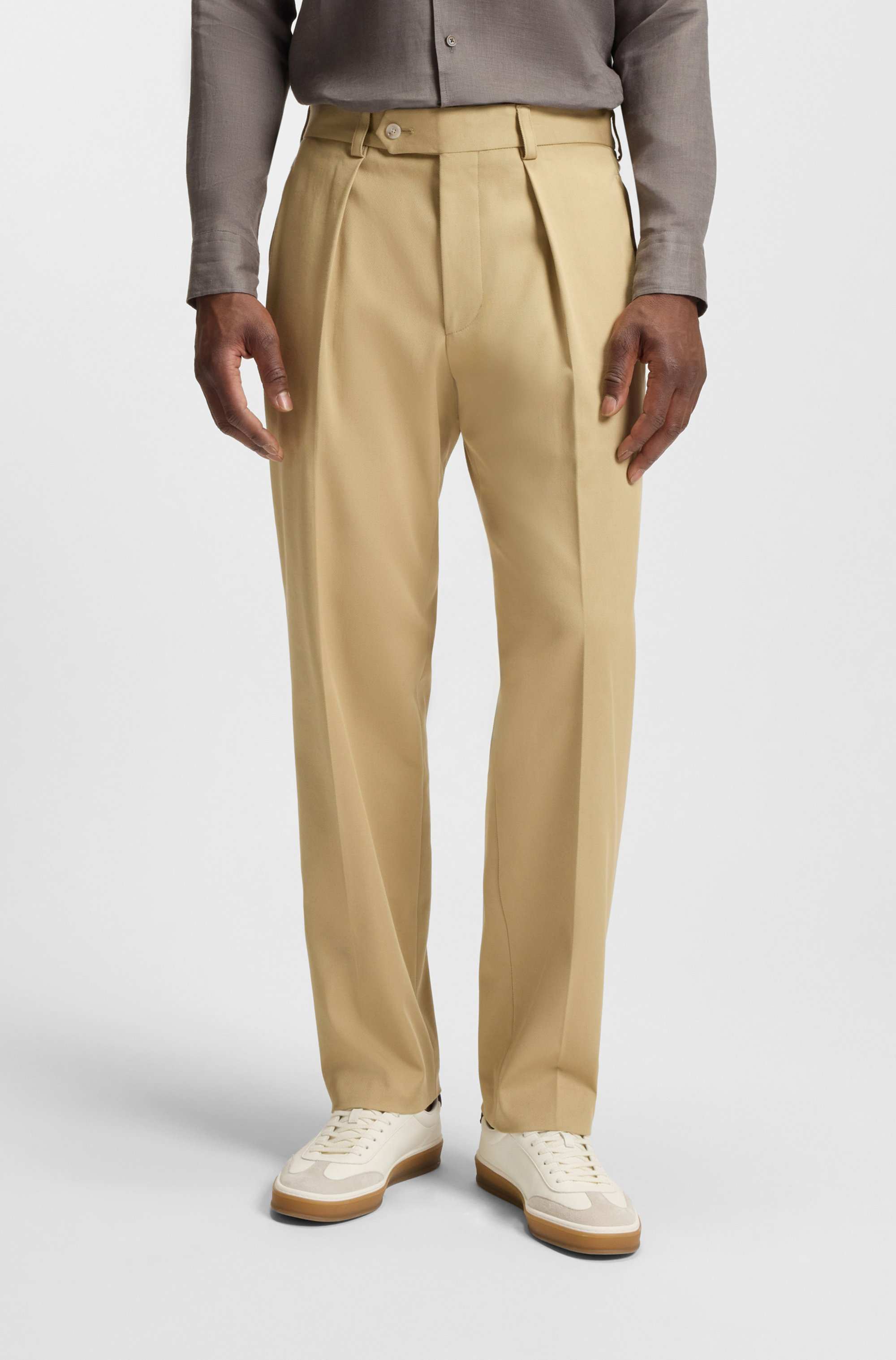 BECKHAM x BOSS trousers in stretch cotton