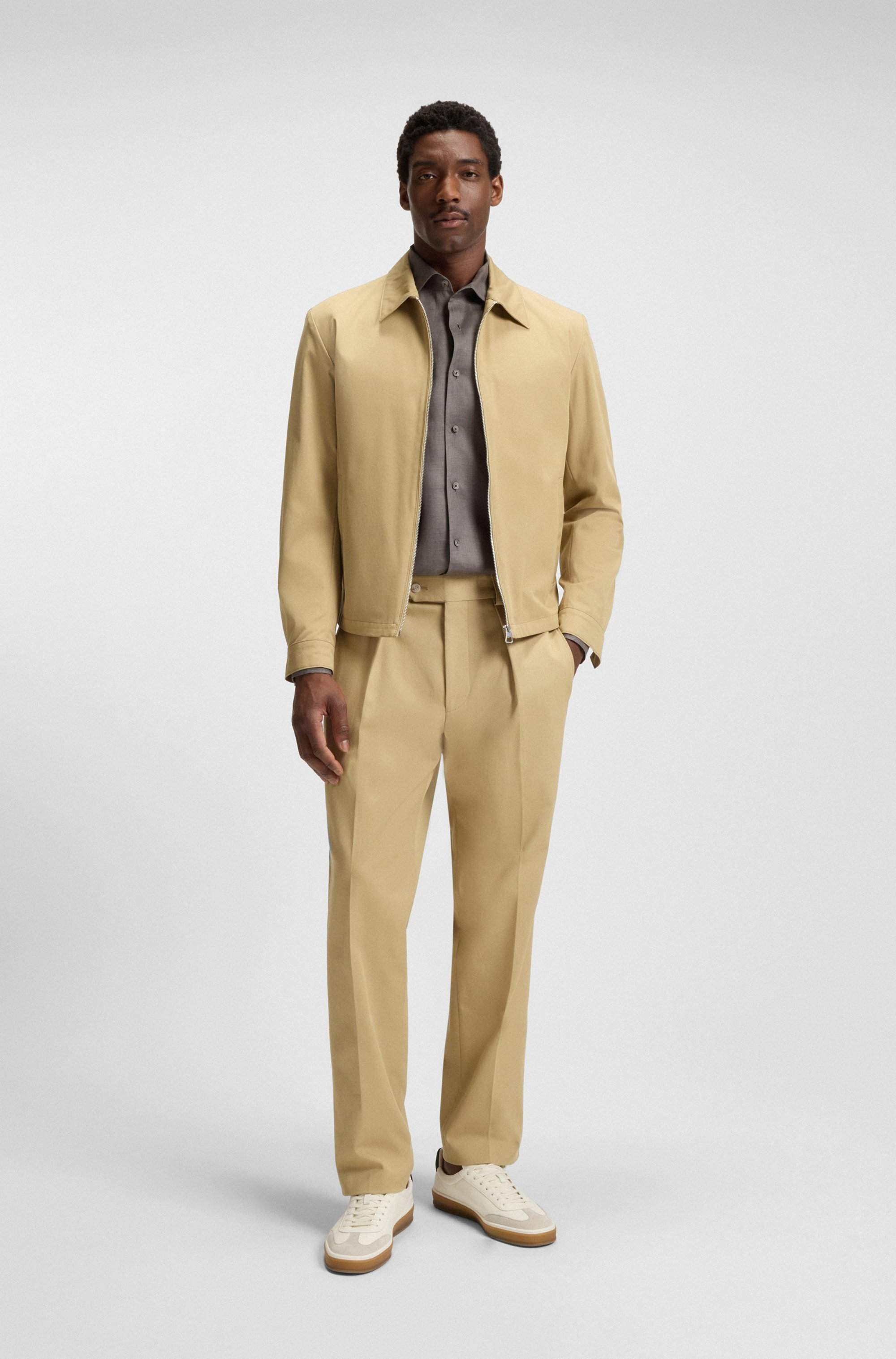 BECKHAM x BOSS trousers in stretch cotton