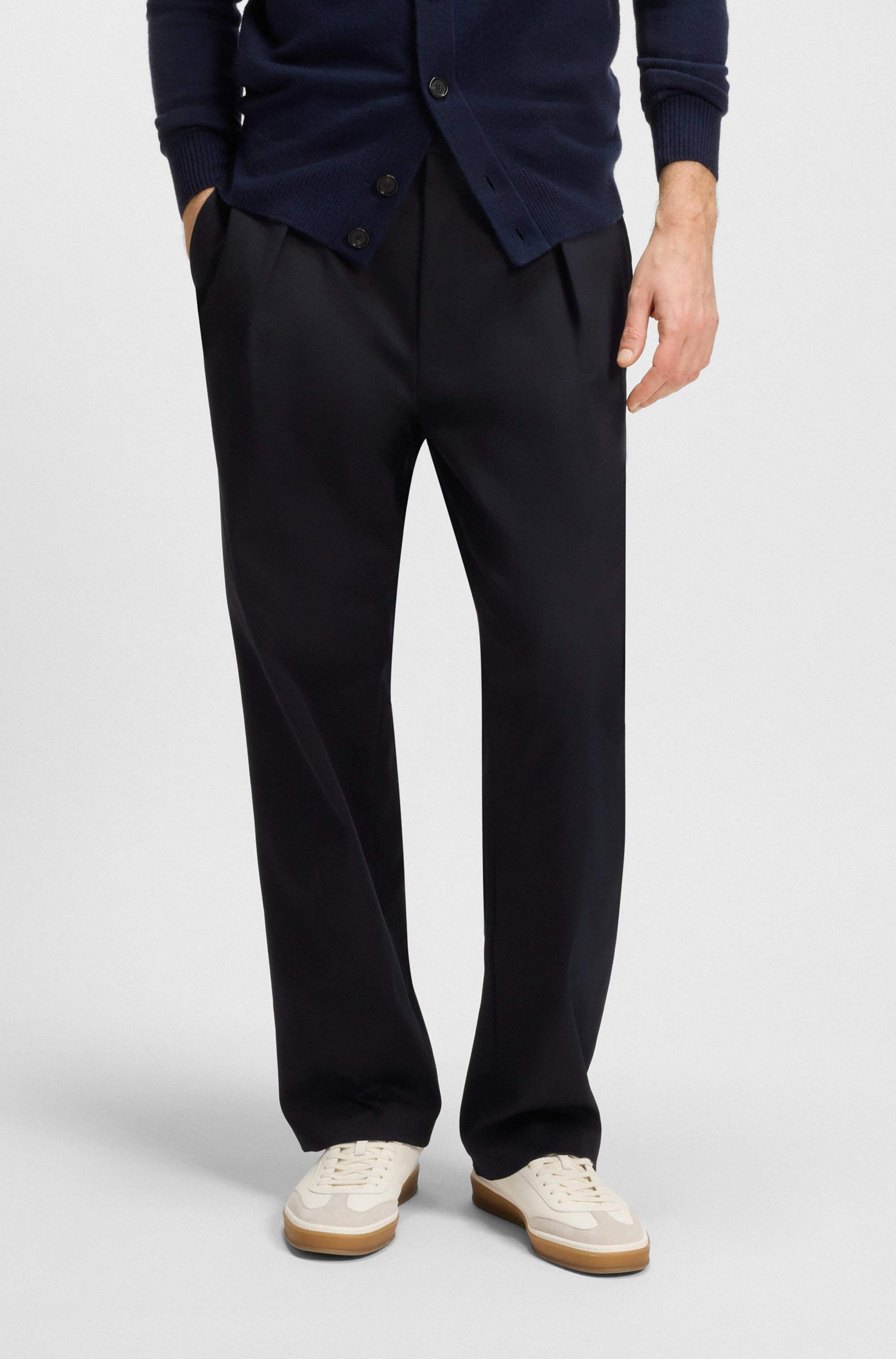 BECKHAM x BOSS trousers in stretch cotton