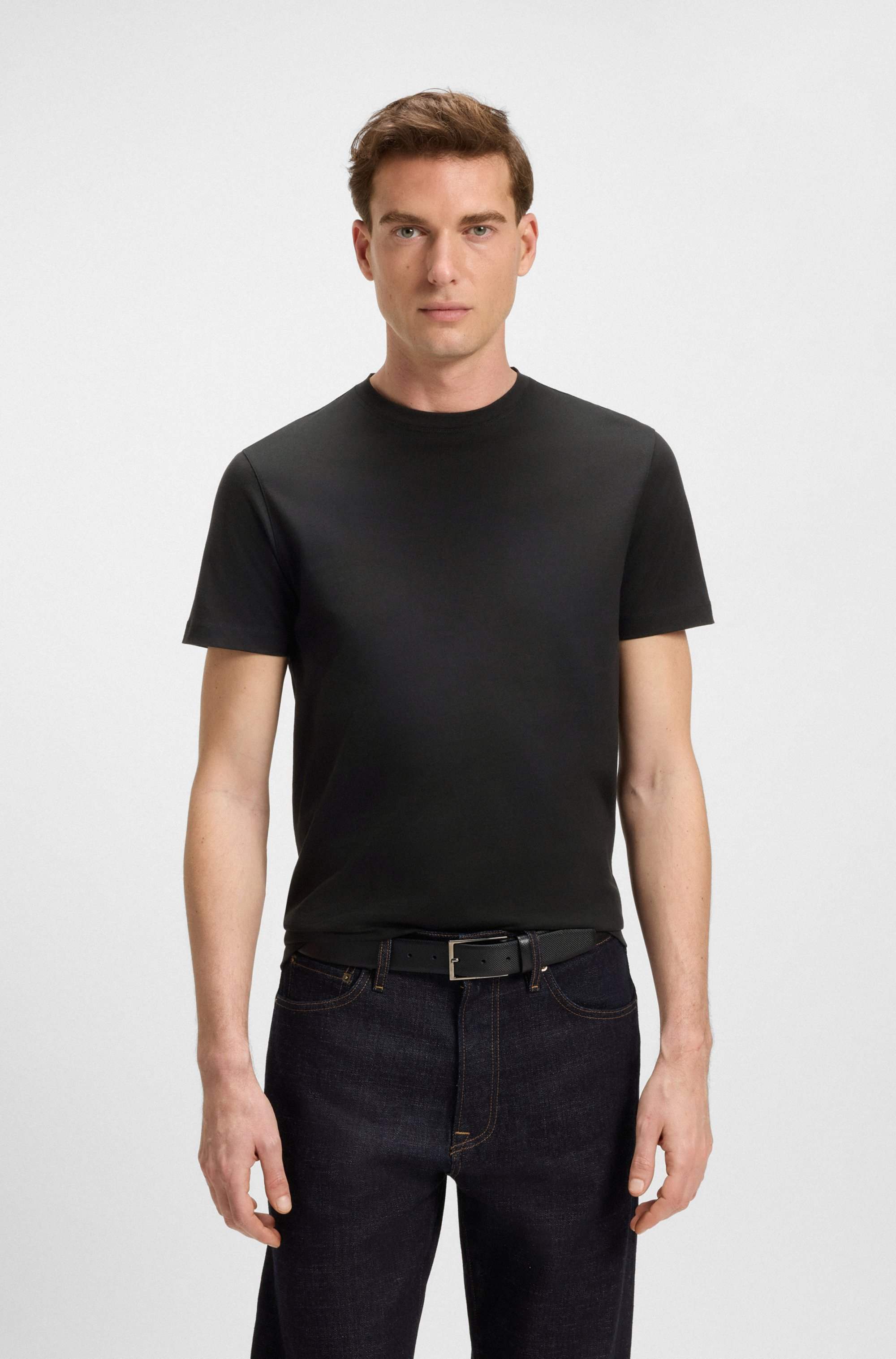 BECKHAM x BOSS T-shirt in mercerised cotton