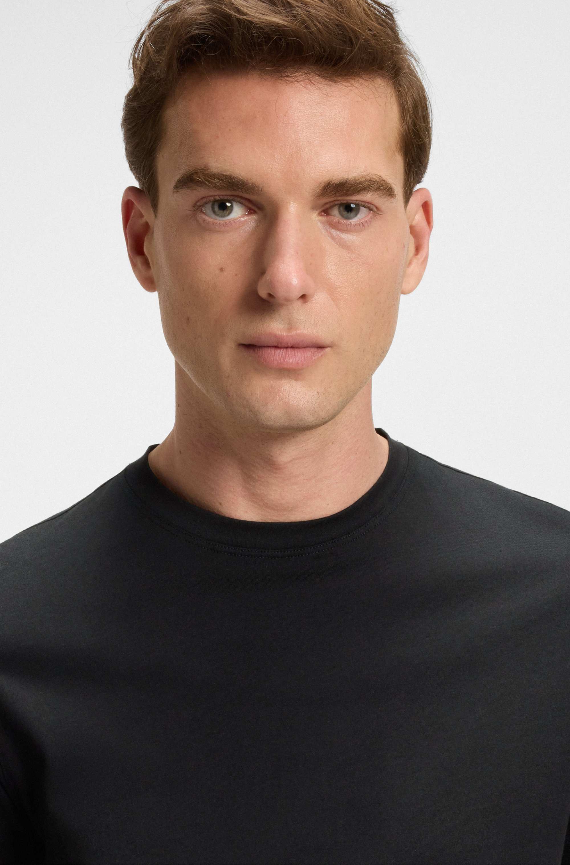 BECKHAM x BOSS T-shirt in mercerised cotton