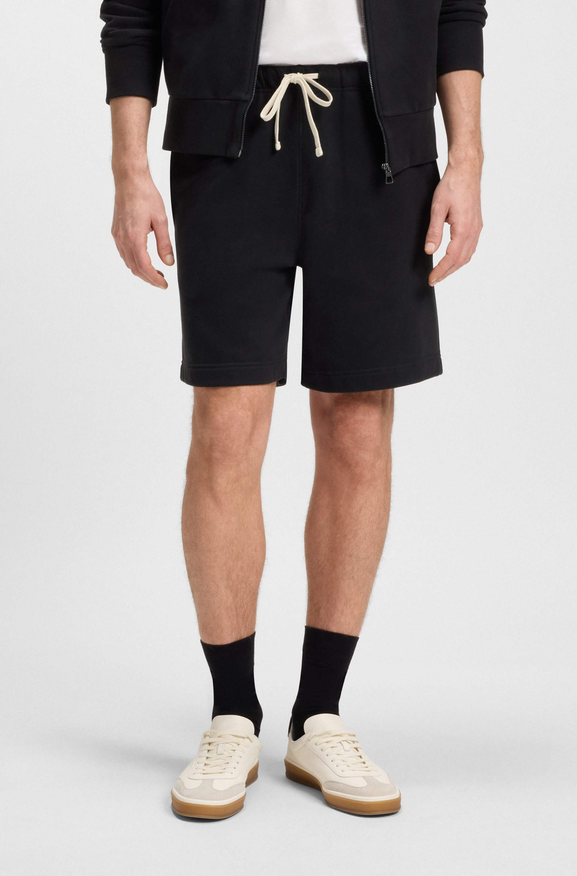 BECKHAM x BOSS oversized-fit shorts in cotton terry